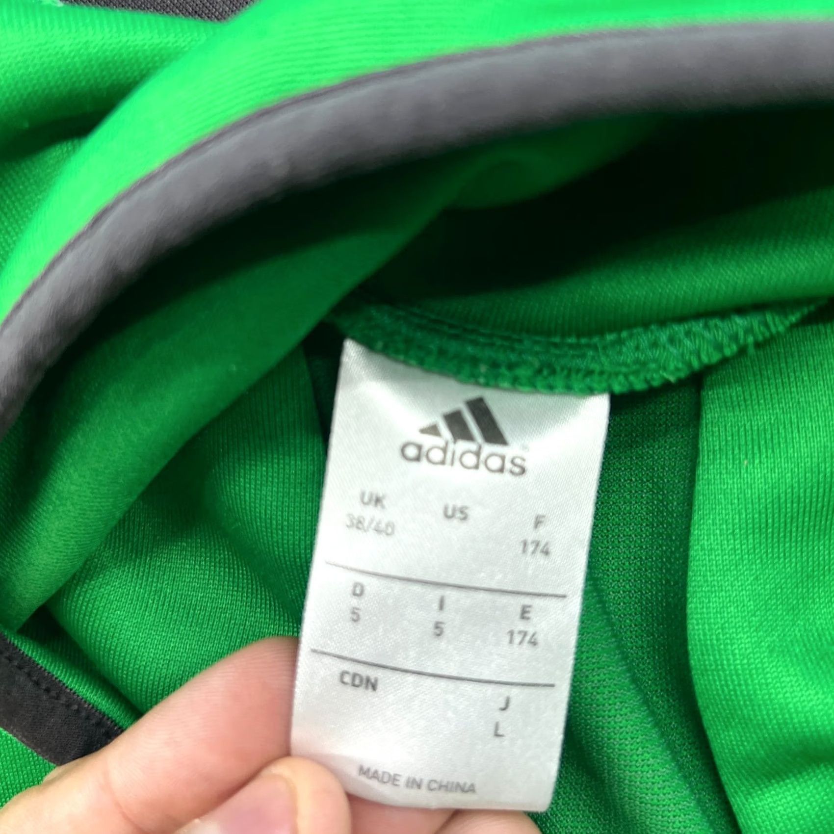 Adidas AC Milan 2013 2014 Training Top Mens Sz M Football Drill Champions League Adidas Shirt Long Sleeve Pullover Quick Dry Green Size US M / EU 48-50 / 2 - 7 Thumbnail