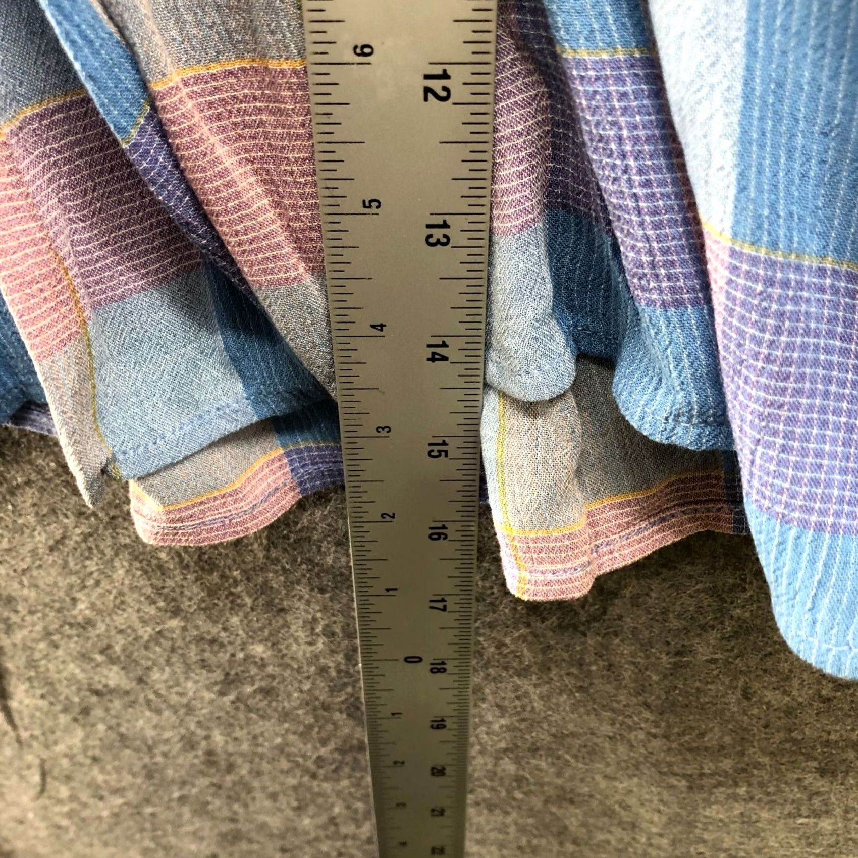 Loft NWT Loft Tie Strap Cami Top Womens MP Smocked Plaid Blue Rayon Tank Camisole Beach Holiday Summer Size M / US 6-8 / IT 42-44 - 7 Thumbnail