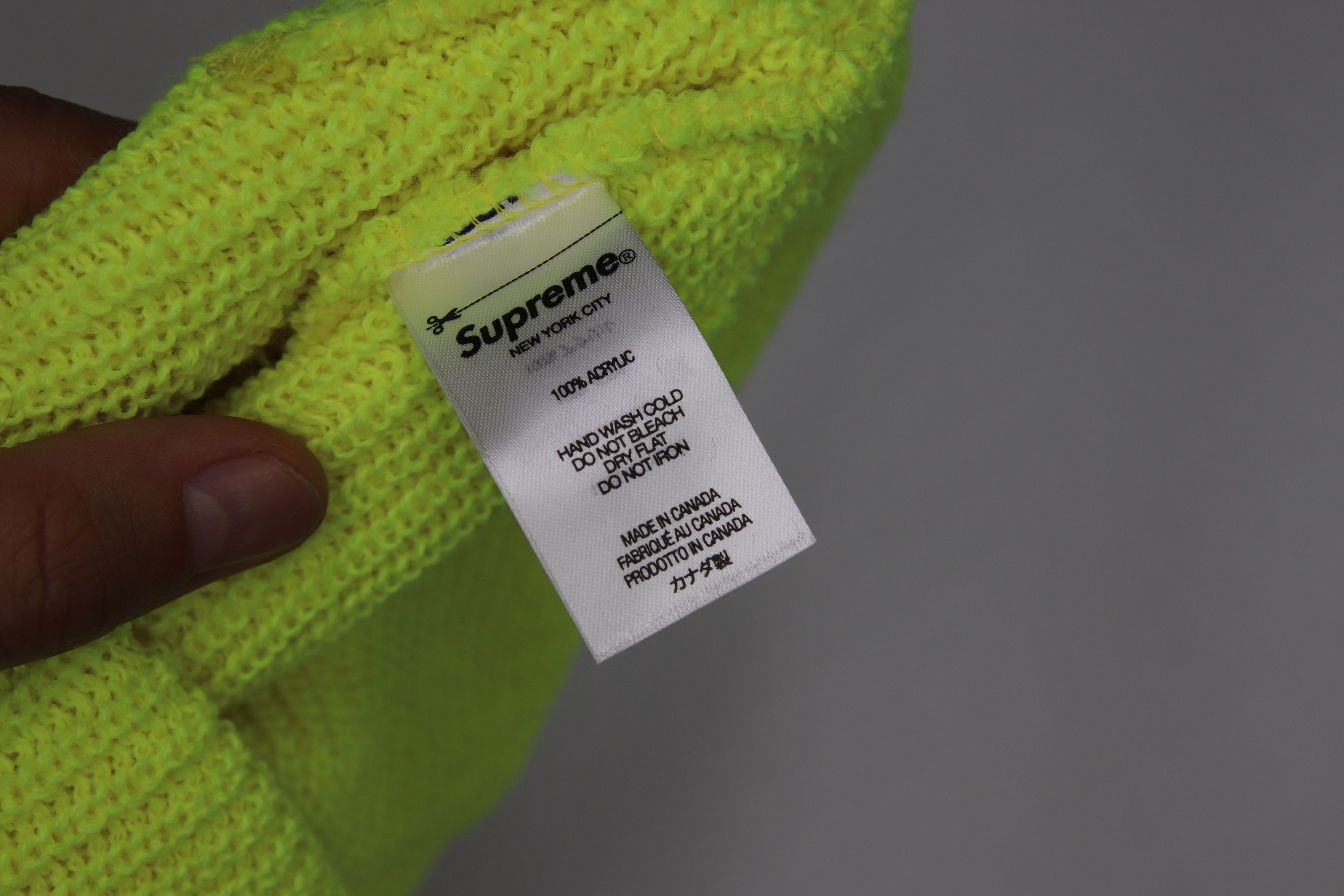 Supreme Supreme Loose Gauge Beanie Light Lime (SS22) Size ONE SIZE - 3 Thumbnail