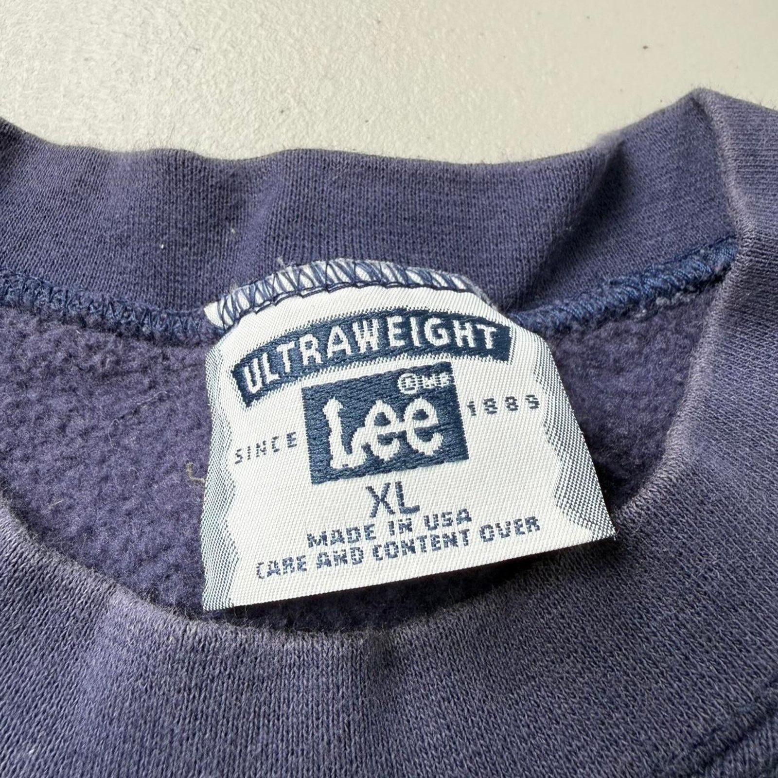 Lee Grey vintage lee crewneck sweatshirt Size US XL / EU 56 / 4 - 4 Thumbnail