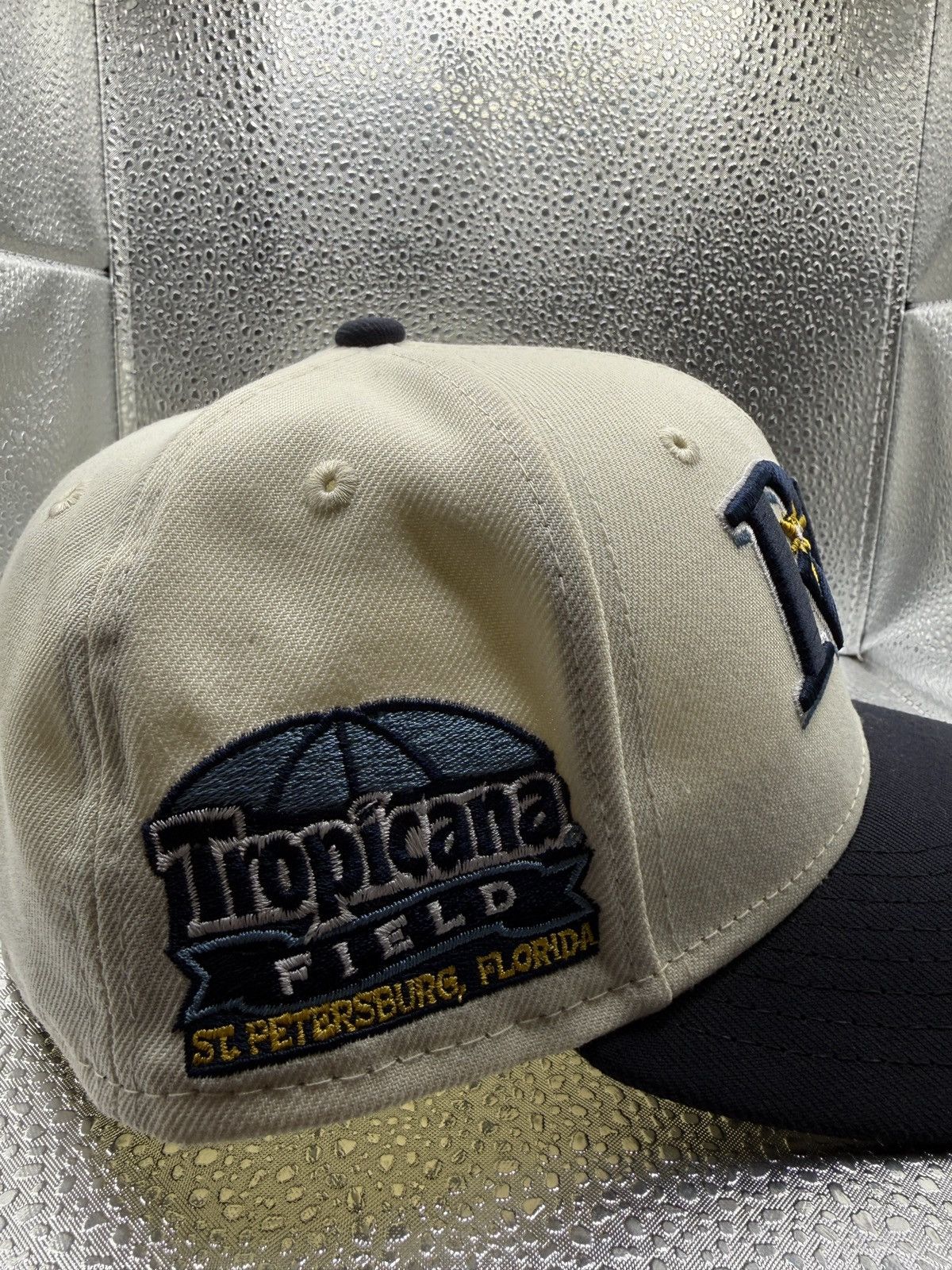 New Era Tampa Bay Rays New Era - White/Navy Fitted SZ 7 Size ONE SIZE - 2 Thumbnail