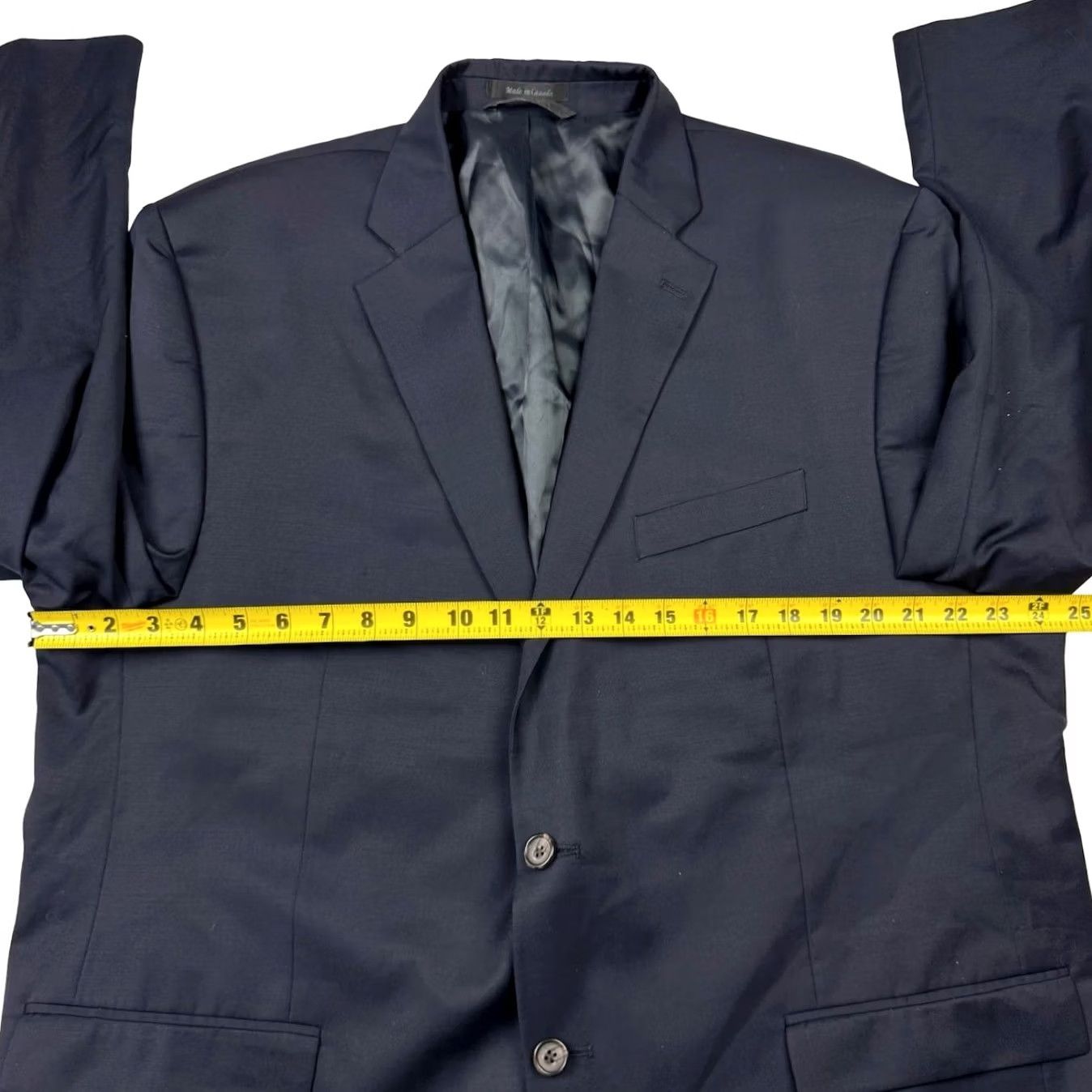 Ralph Lauren VINTAGE Ralph Lauren LRL Blazer Men 2-Button Wool Navy Blue 50R Notch Lapel 50R Mens Size 50R - 7 Thumbnail