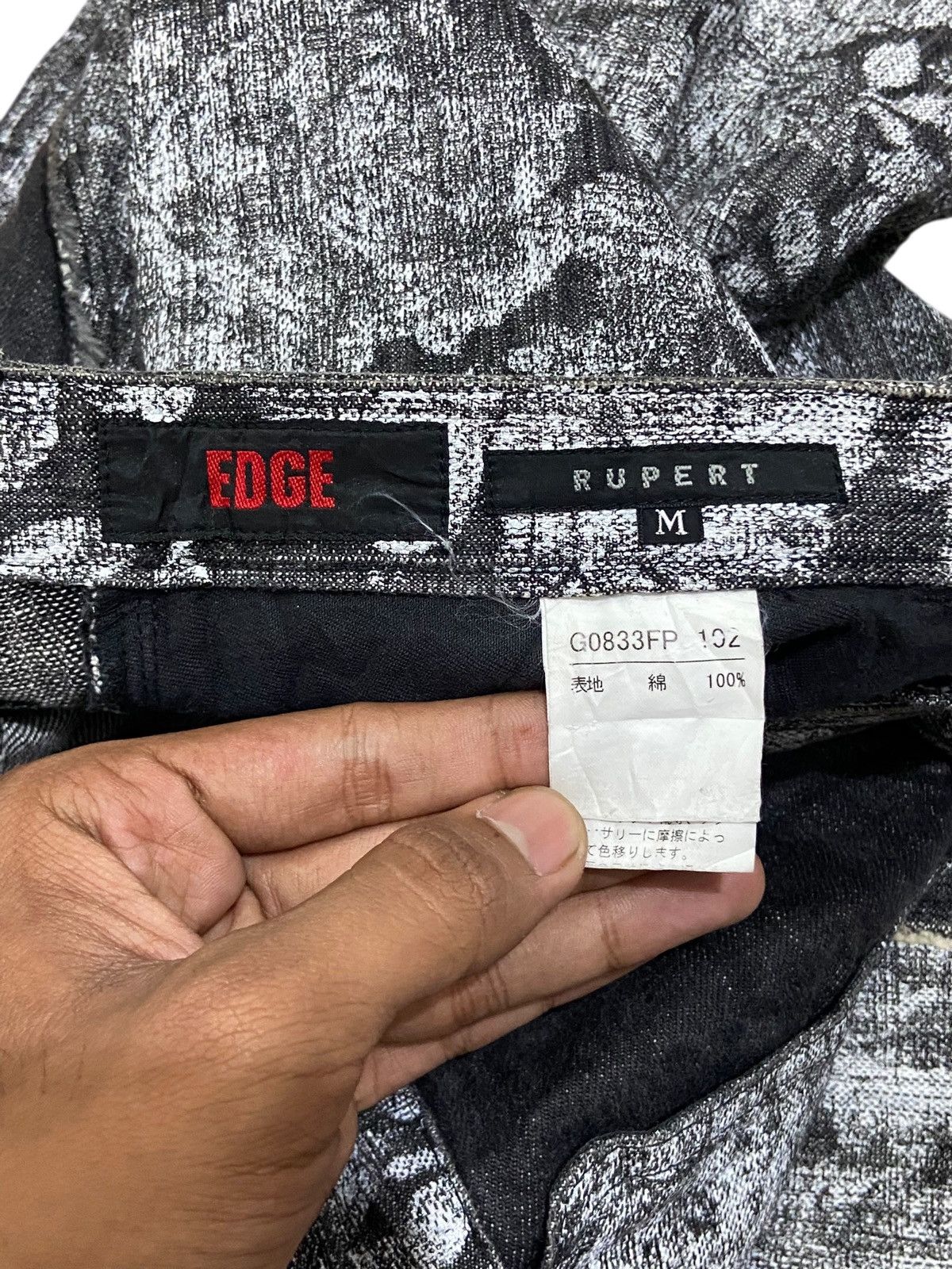 Tornado Mart 00’s 💥 Edge Rupert Flower Jeans Flared Pants Size US 29 - 5 Thumbnail