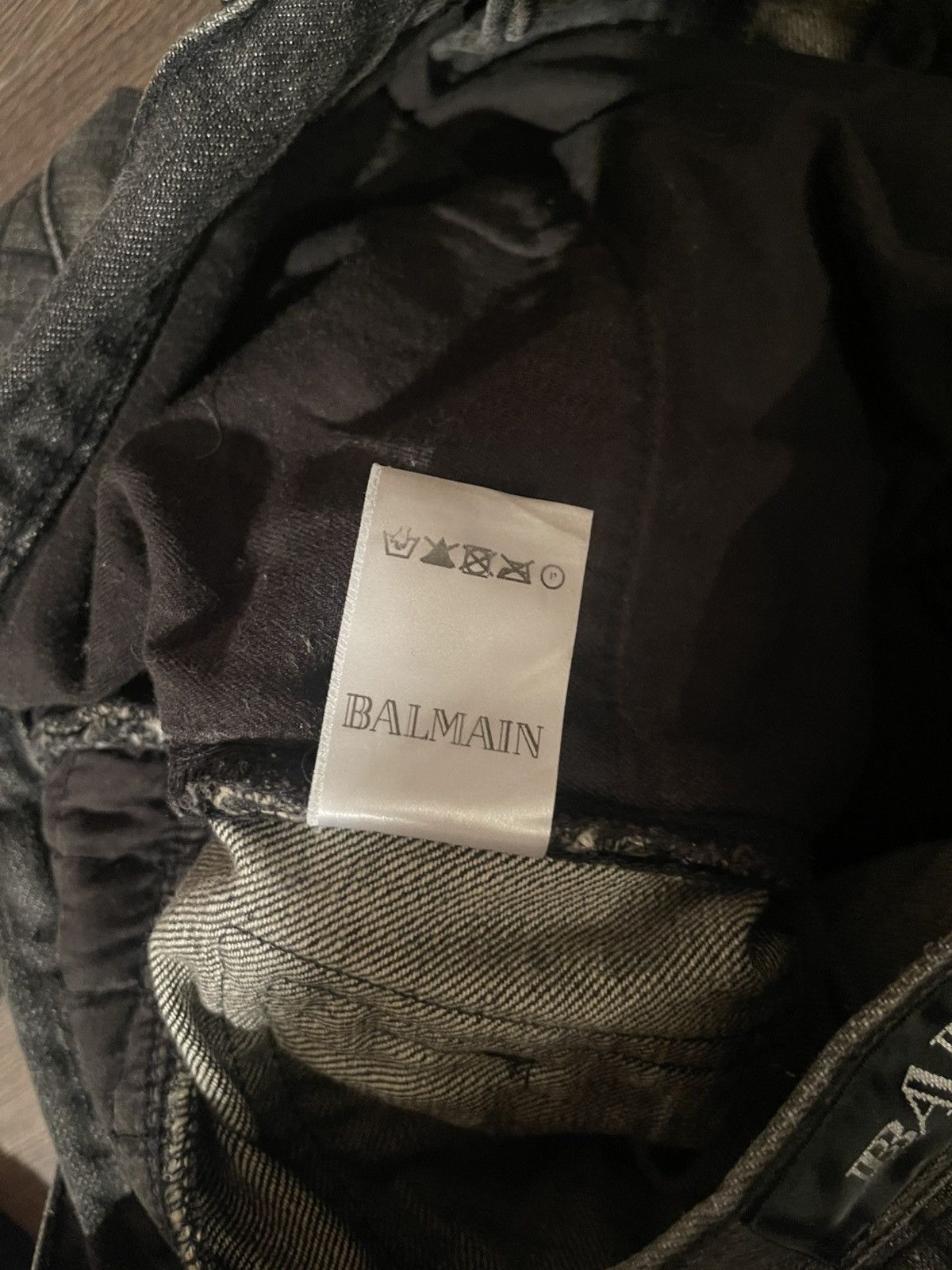 Balmain Balmain 2012 Waffle Knit Biker Jeans Size US 30 / EU 46 - 4 Thumbnail