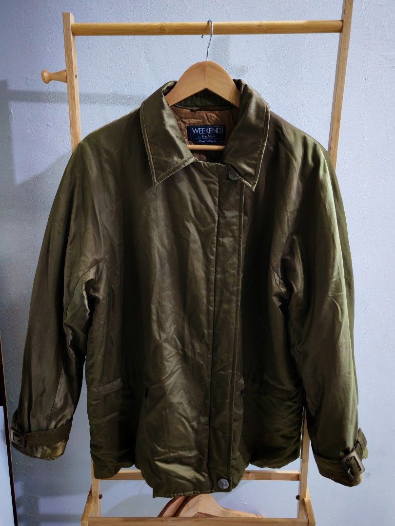 Weekend Max Mara Weekend by MaxMara Olive Quilted Jacket Made in Italy Size M / US 6-8 / IT 42-44 - 1 Thumbnail