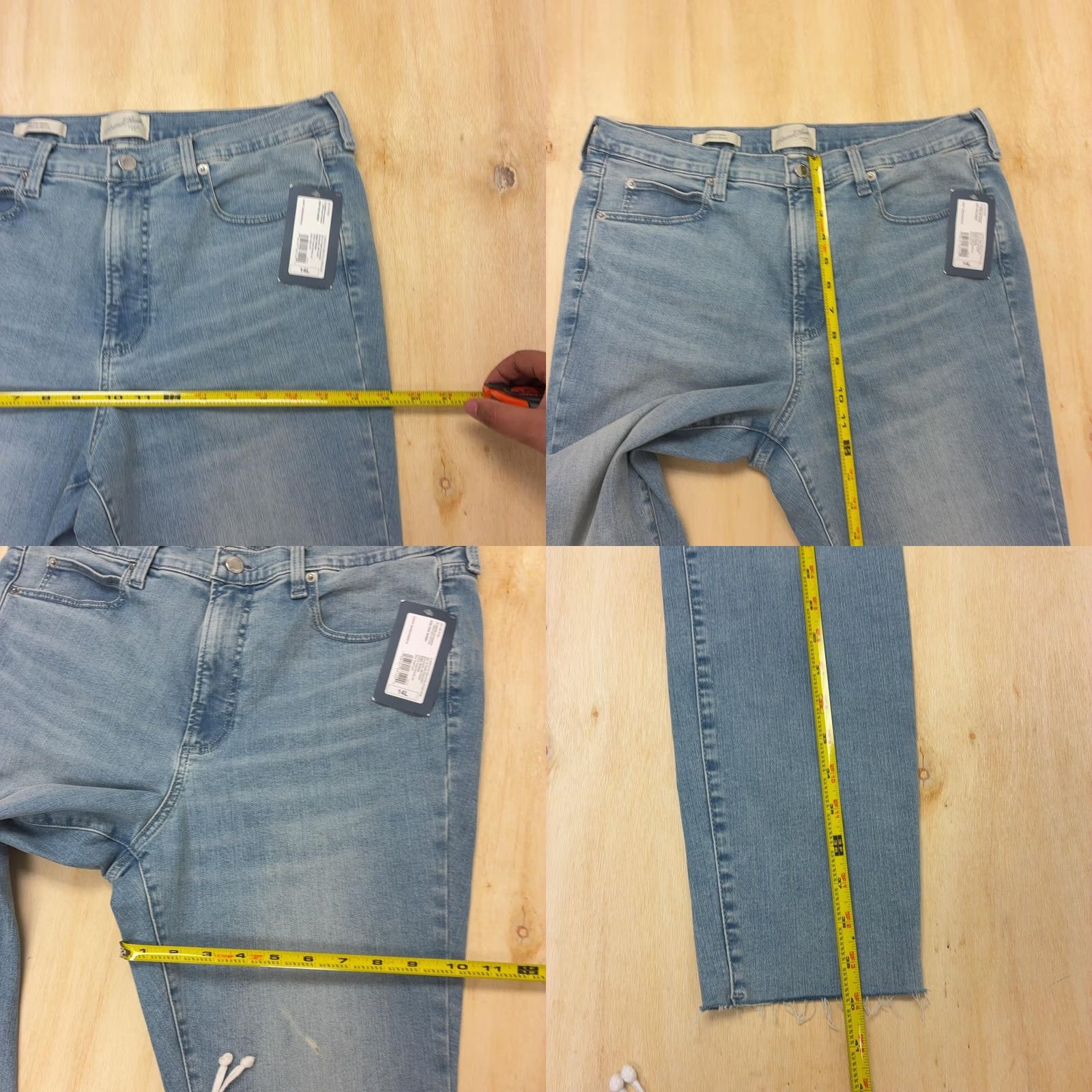 Vintage Universal Thread Skinny Jeans Womens 14L Light Wash Stretch Denim High Rise Size 36" / US 14 / IT 50 - 8 Thumbnail