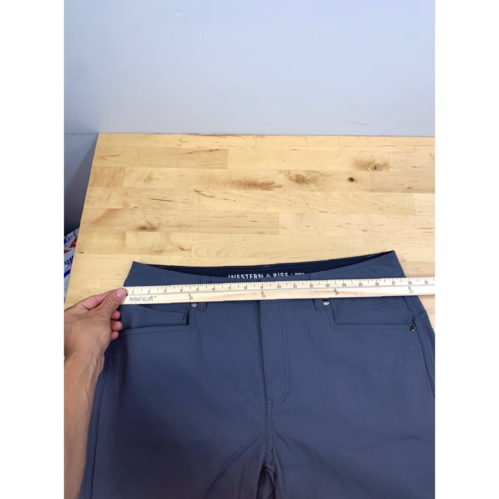 Vintage Western Rise Evolution Pants Men 34x30 Gray Chino Pants Casual Travel Workwear 5-Pocket Nylon Straight Size US 34 / EU 50 - 6 Thumbnail