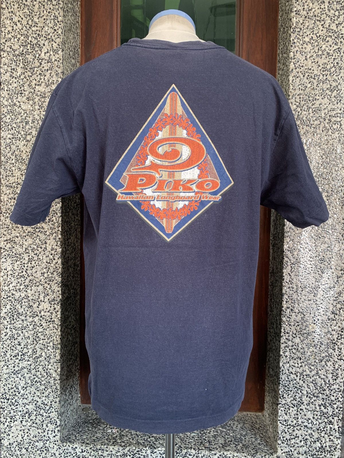 Vintage Vintage 90s Piko Hawaiian Longboard Wear/ Surfing T Shirt Size US L / EU 52-54 / 3 - 1 Thumbnail