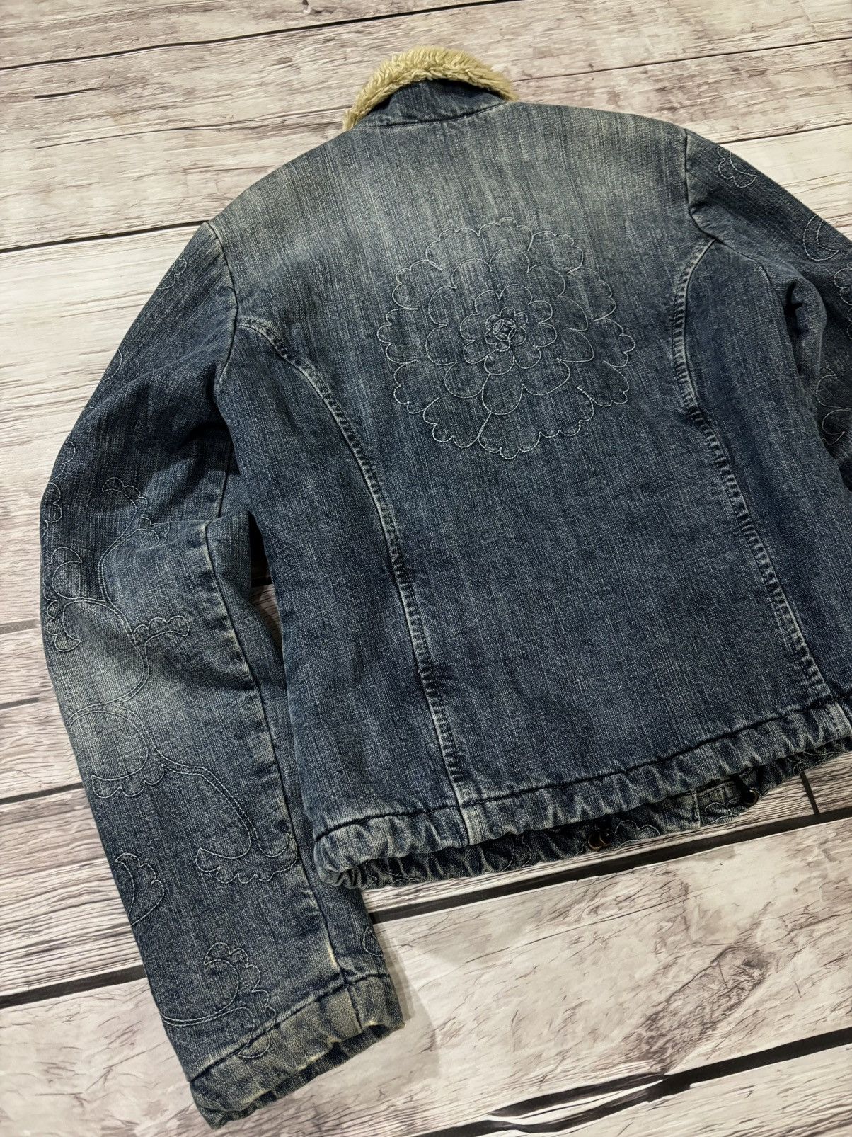 If Six Was Nine × Japanese Brand If Six Was Nine Style Japanese Denim Bomber Jacket yk2 Size US S / EU 44-46 / 1 - 6 Thumbnail