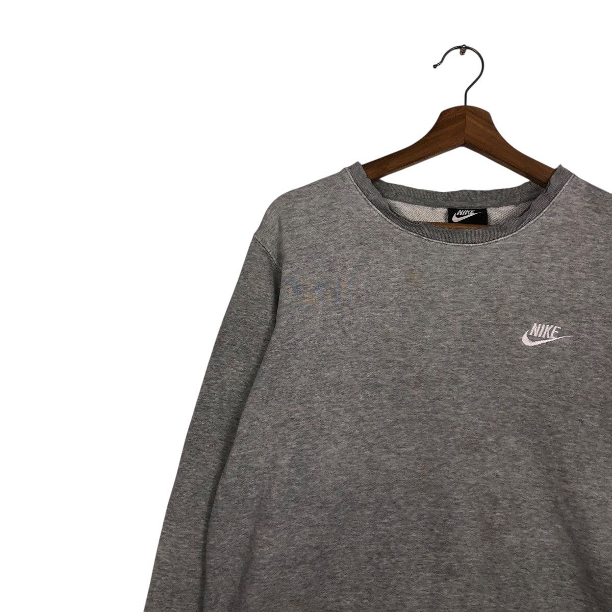 Nike 📌Rich Grey Sweatshirt Nike Small Pony Streetwear Design Size US L / EU 52-54 / 3 - 8 Thumbnail