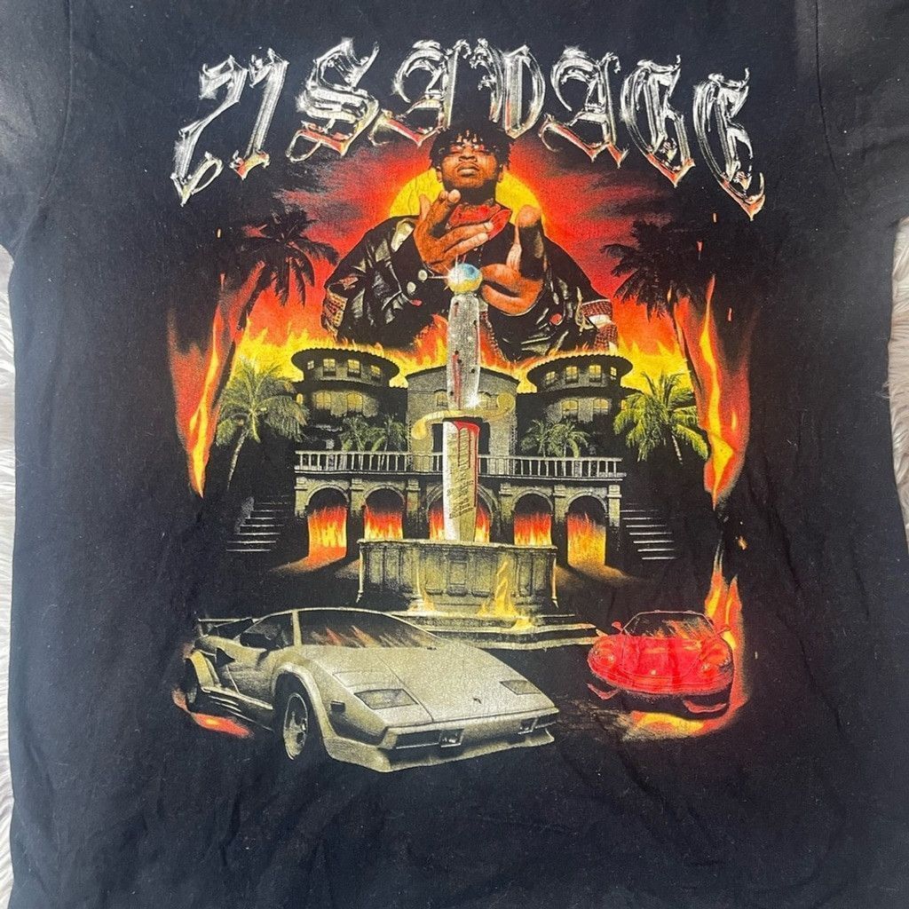 The Unbranded Brand 21 savage Graphic album cover size M shirt Size US M / EU 48-50 / 2 - 3 Thumbnail