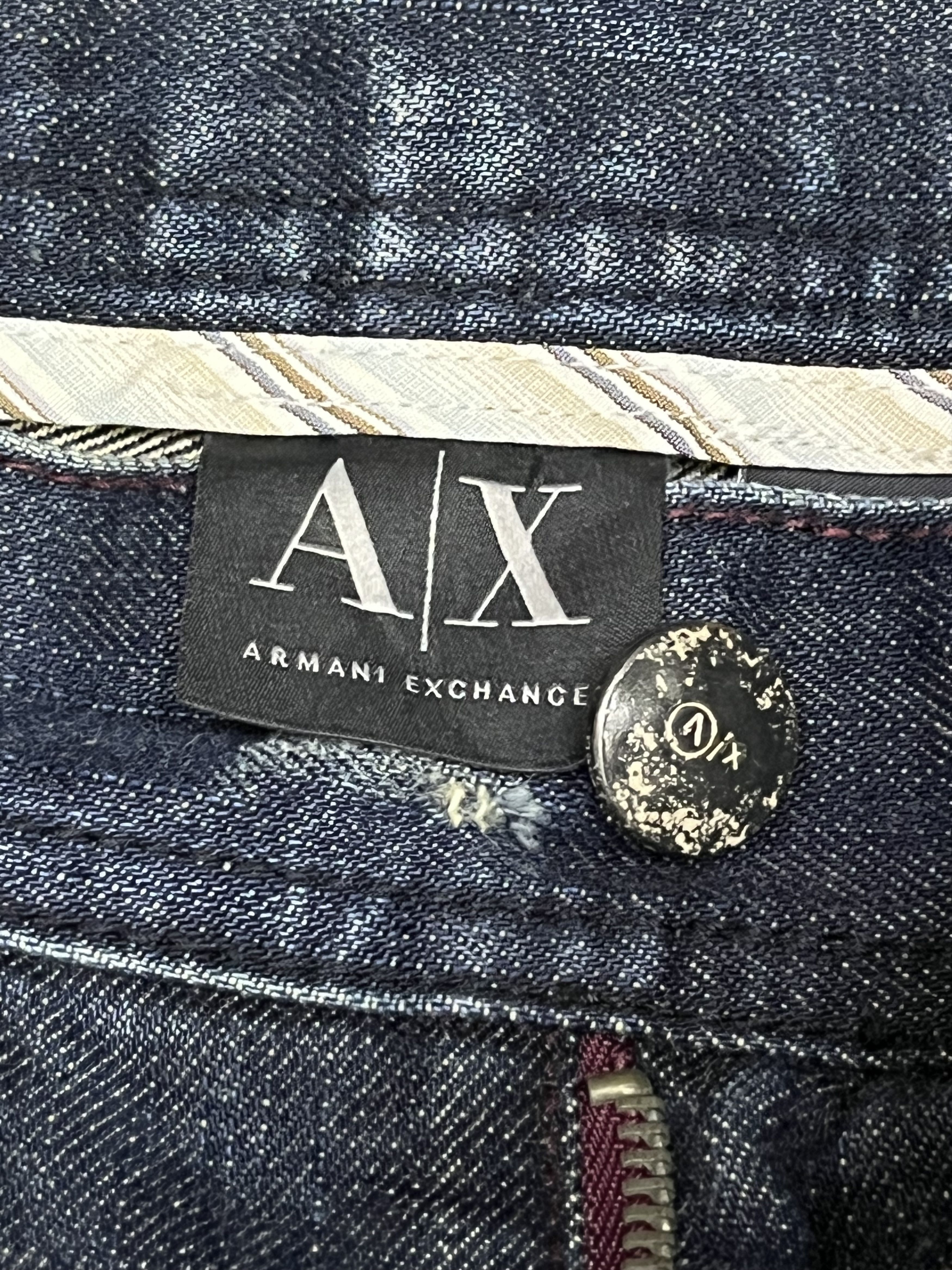 Armani Exchange Rare🔥Armani Exchange Distressed Jeans Flying Eagle Edition Size US 36 / EU 52 - 10 Thumbnail