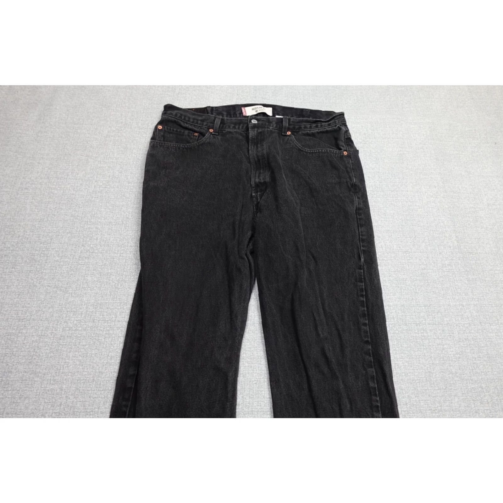 Levi's Levi's 505 Jeans Mens Regular Levi's 505 Jeans Black Dark Wash Denim Western Cowboy Relaxed Straight 32x40 Mens Size US 40 / EU 56 - 4 Thumbnail