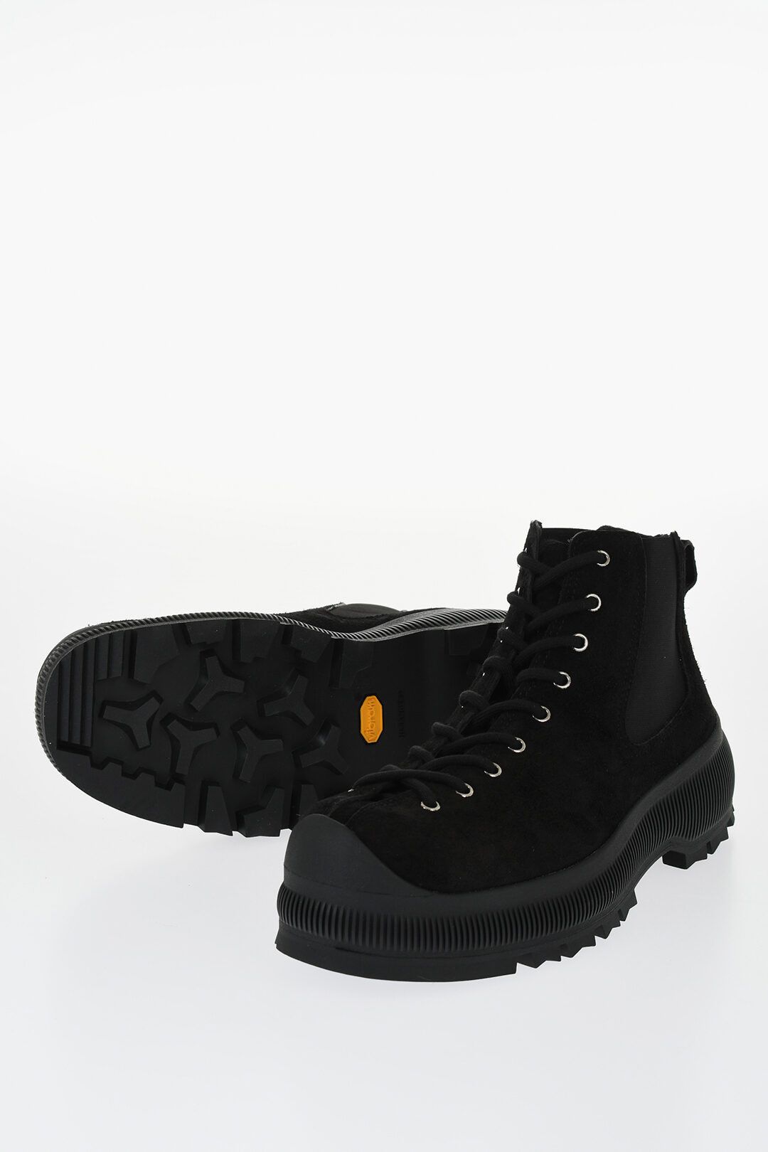 Jil Sander og1mm0625 Suede Lace-up Chelsea Booties in Black Size US 9 / EU 42 - 2 Thumbnail
