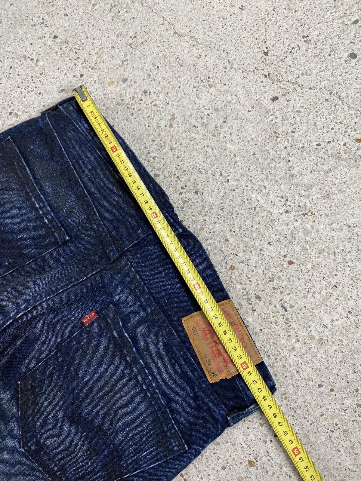 Levi's Denim jeans vintage deep navy indigo washed bleached Size US 30 / EU 46 - 12 Thumbnail