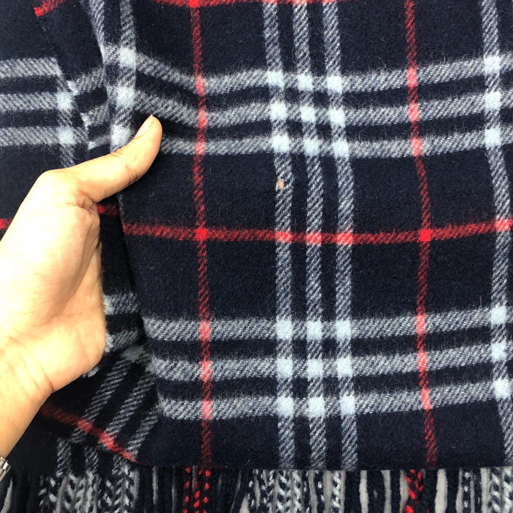 Burberry Vintage Burberry Scarf Muffler Wool Winter Check Scarves Size ONE SIZE - 5 Thumbnail