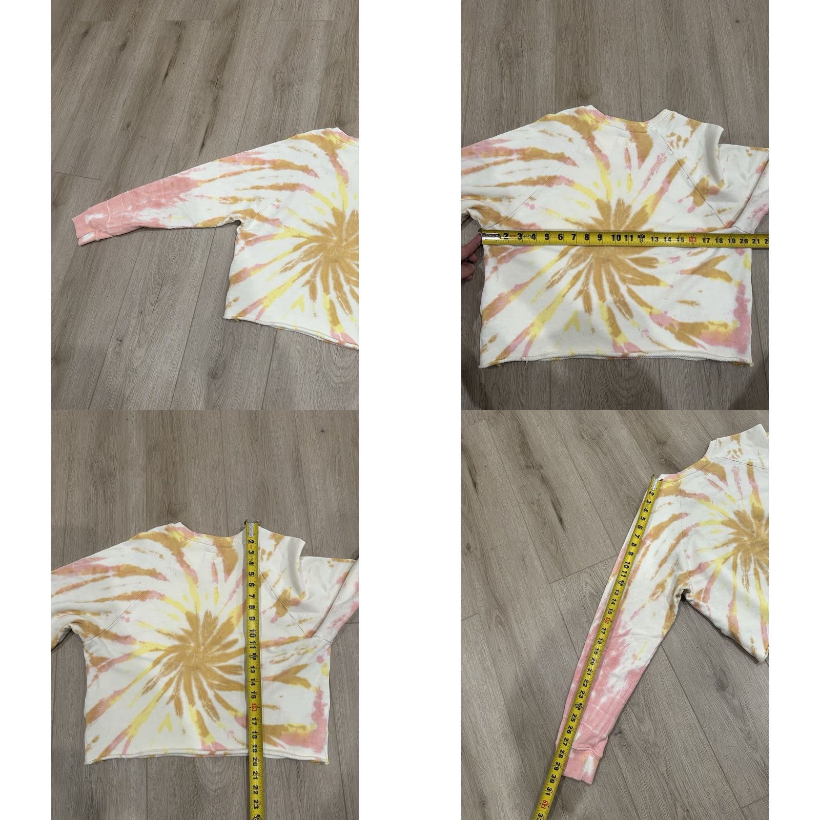 MOTHER Mother The Loafer Crop Fray Delusional Shirt Pink Size S NWT Size S / US 4 / IT 40 - 9 Thumbnail