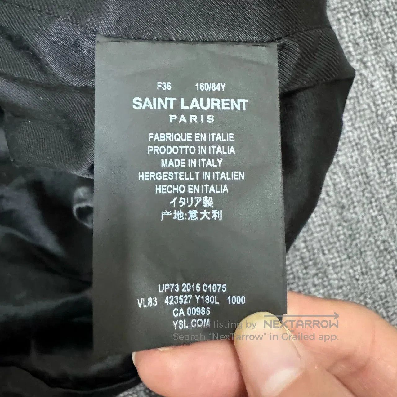 Saint Laurent Paris Saint Laurent Black Varsity Leather Jacket. Size US M / EU 48-50 / 2 - 7 Thumbnail