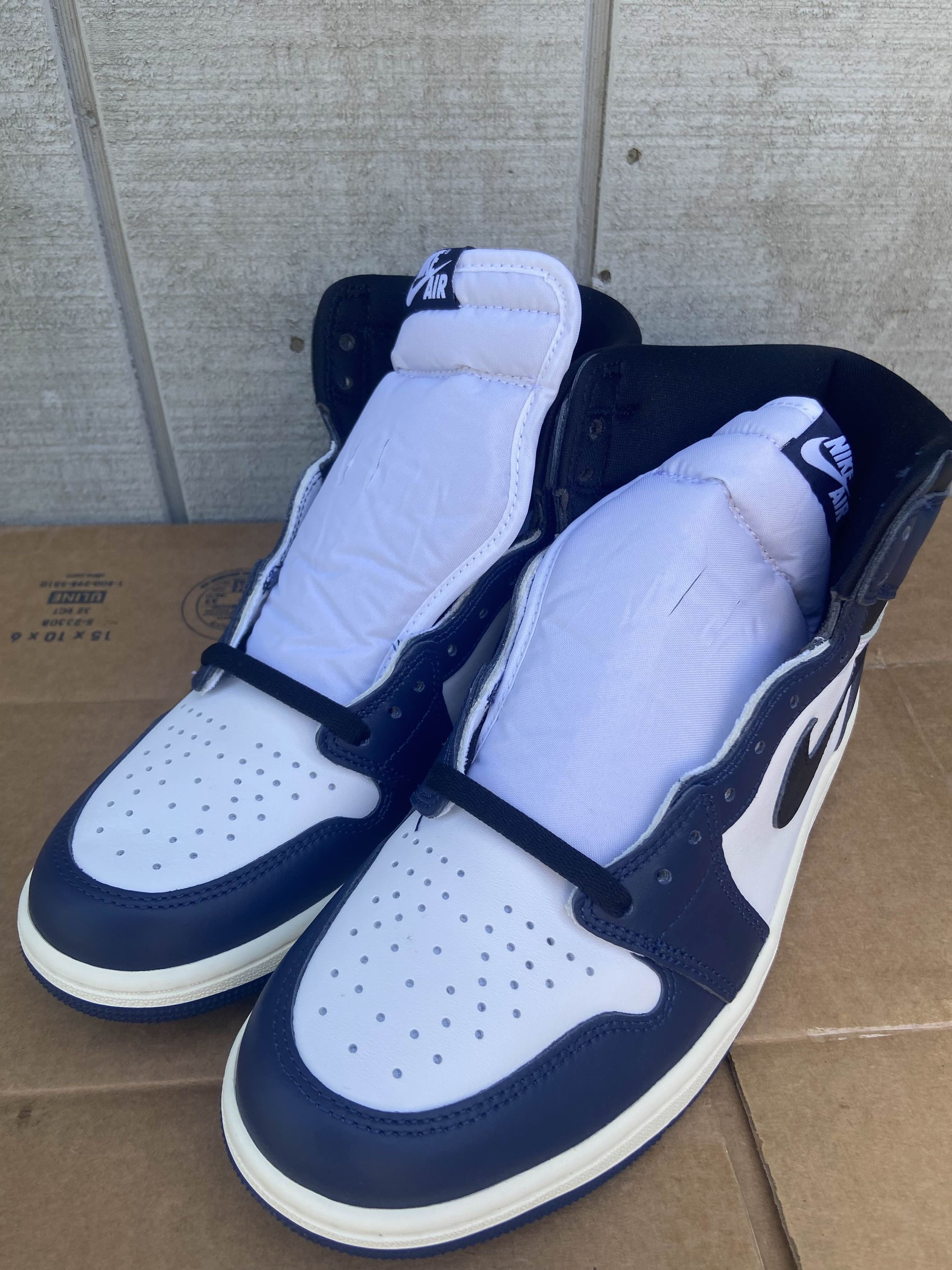 Nike Air Jordan 1 Retro OG High Midnight Navy Unreleased Sz 9.5 Size US 9.5 / EU 42-43 - 8 Thumbnail