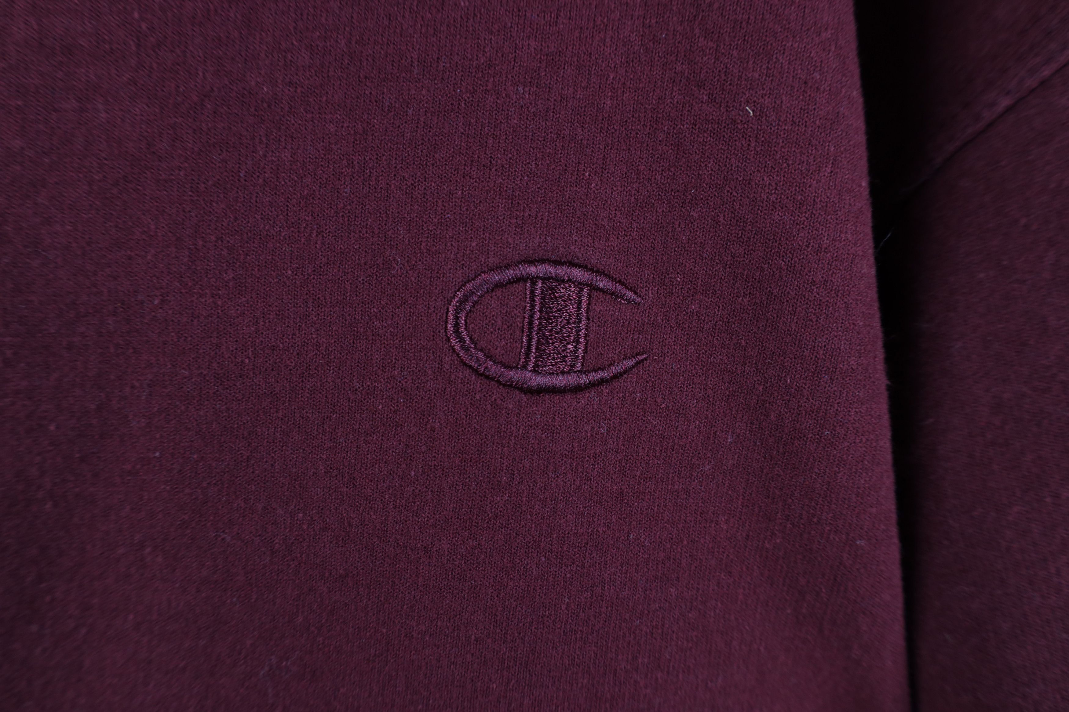 Champion Vintage Y2K Champion Monochrome Heavy Hoodie Sweatshirt Red Size US L / EU 52-54 / 3 - 5 Thumbnail