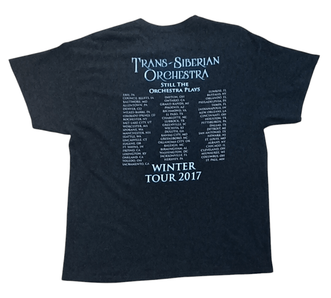 Band Tees TRANS SIBERIAN ORCHESTRA WINTER 2017 TOUR SHIRT Size US XL / EU 56 / 4 - 3 Thumbnail