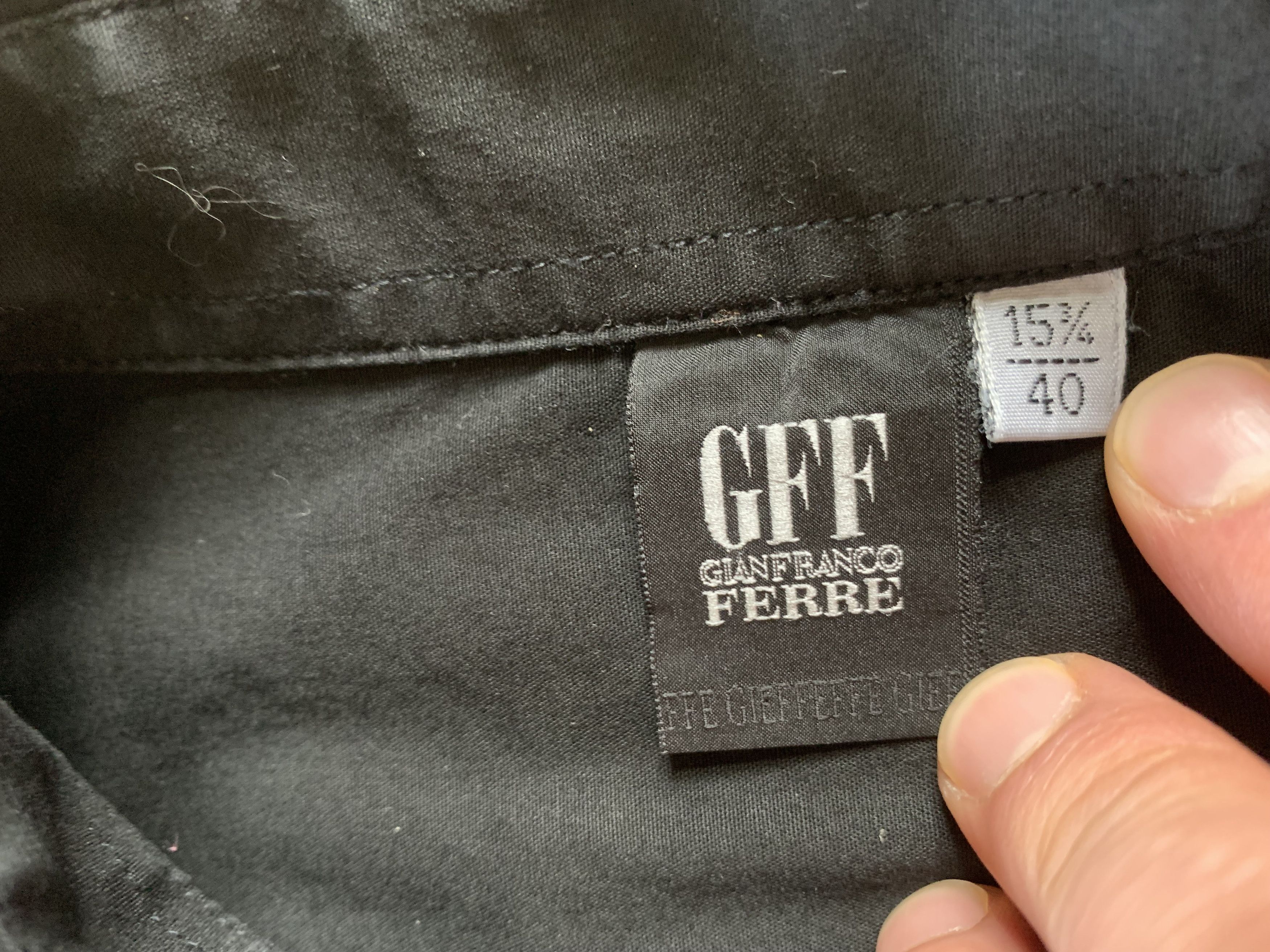 Gianfranco Ferre Archival Gianfranco Ferre Men's Black Long Sleeve Shirt Size US XS / EU 42 / 0 - 6 Thumbnail