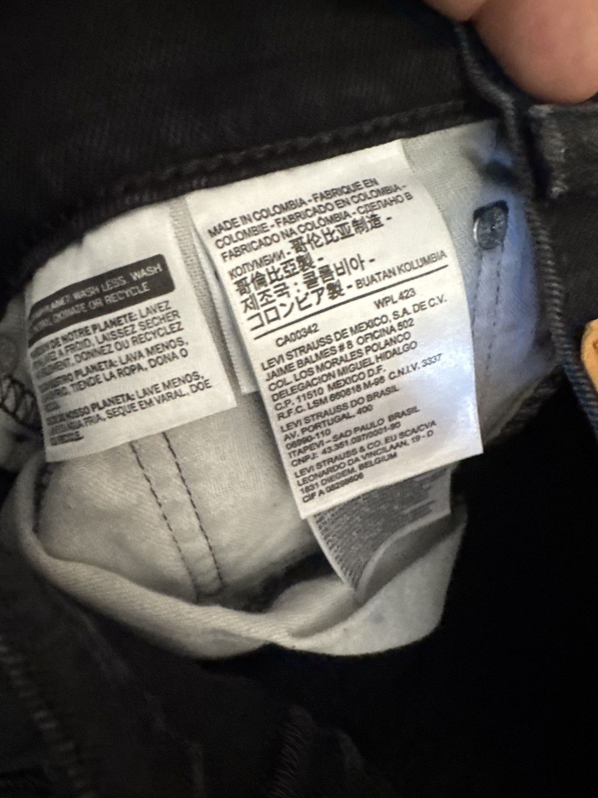 Levi's × Vintage Black denim 569 Levi jeans Size US 38 / EU 54 - 3 Thumbnail