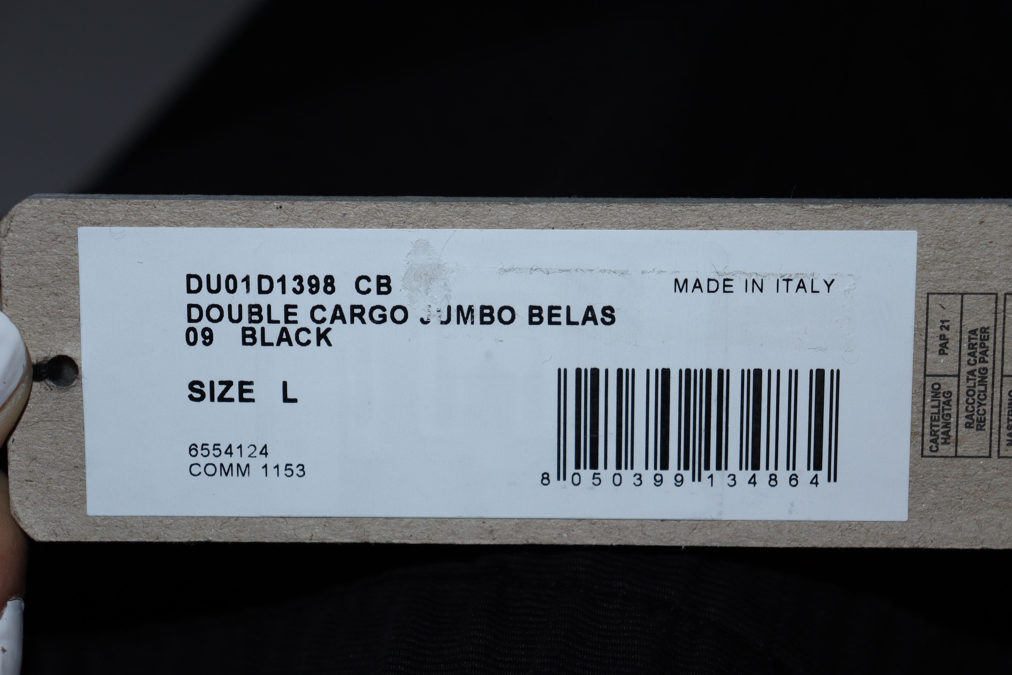 Rick Owens o1rshd1 Double Cargo Jumbo Belas in Black Size US 34 / EU 50 - 12 Thumbnail