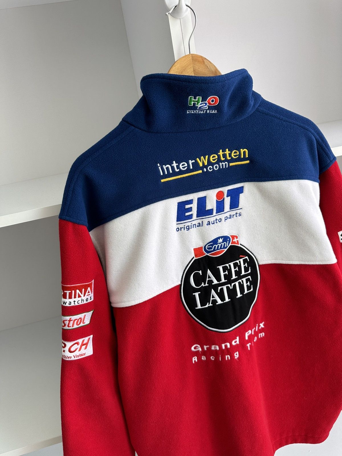 Honda Vintage Honda Caffe Latte Grand Prix Racing Team Jacket Size US XL / EU 56 / 4 - 7 Thumbnail