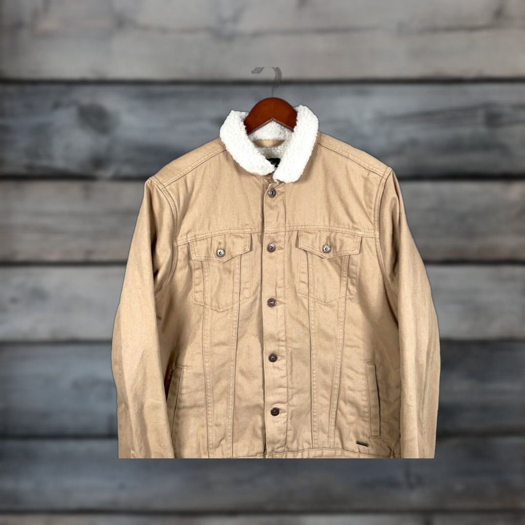 Denime Grunge Corduroy Jacket The 1964 Denim Company L Original Large Beige Bomber Jacket Mens XL (measures more like Large) Size US L / EU 52-54 / 3 - 1 Thumbnail