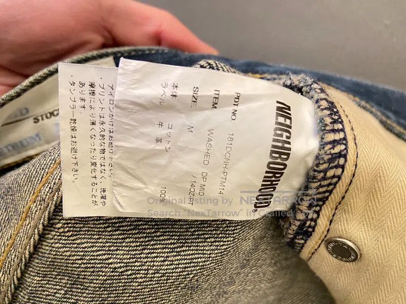 Neighborhood Neighborhood size M Blue Basic Washed Denim Pants Size US 27 - 6 Thumbnail