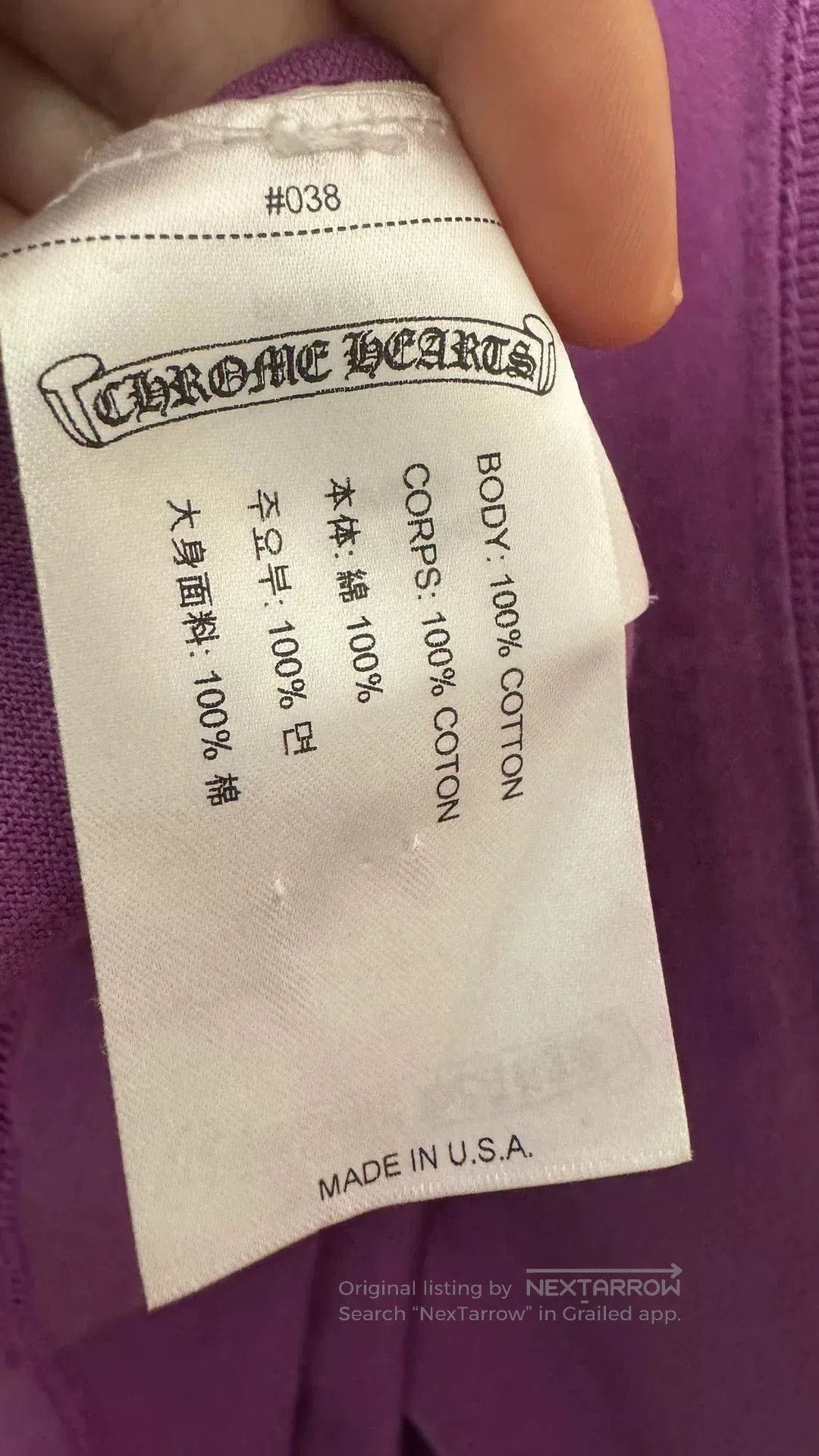 Chrome Hearts chromehearts long sleeve purple shirt size L. Size US L / EU 52-54 / 3 - 3 Thumbnail