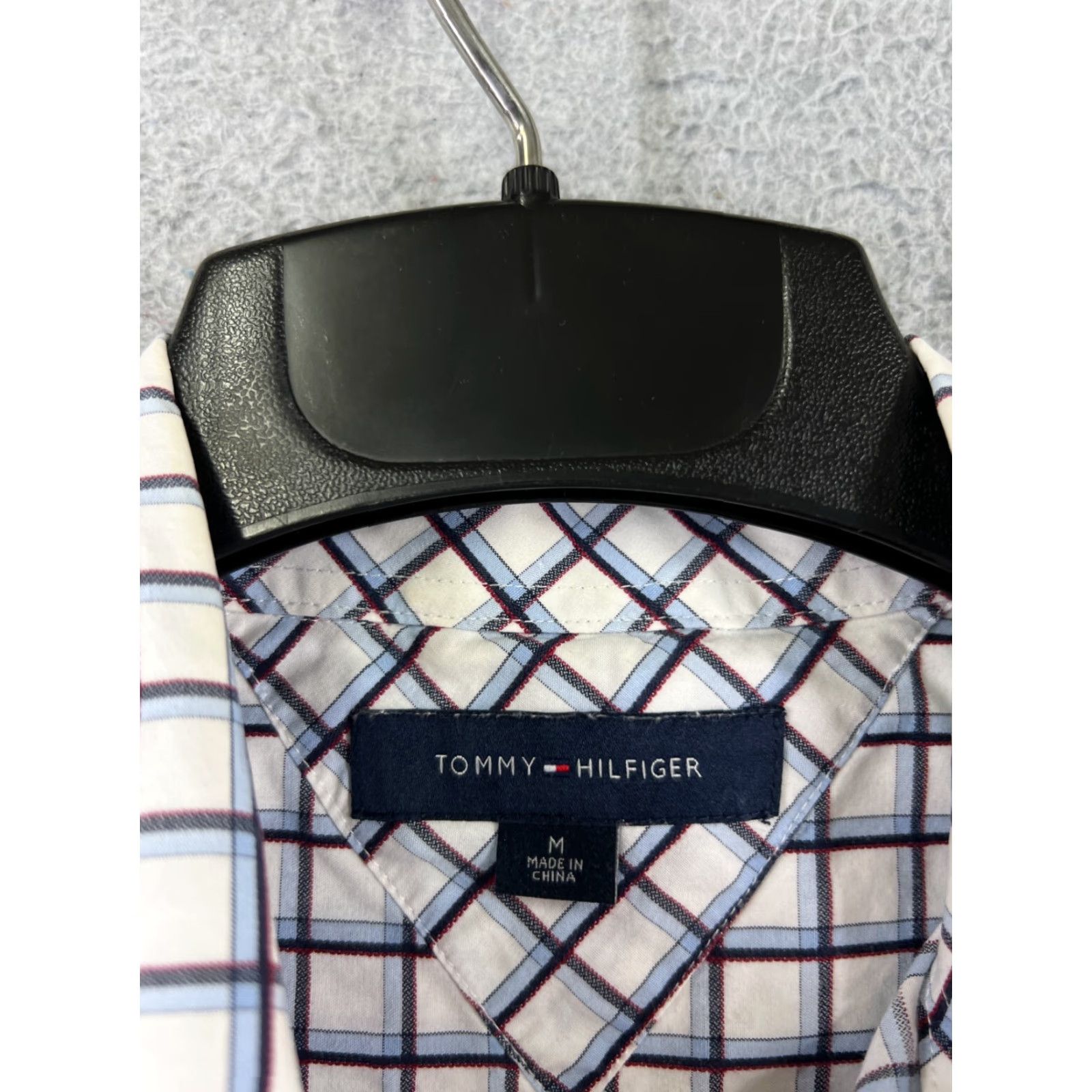 Tommy Hilfiger Tommy Hilfiger Shirt Men M Blue White Plaid Button Up Cotton Pocket Logo Size US M / EU 48-50 / 2 - 7 Thumbnail