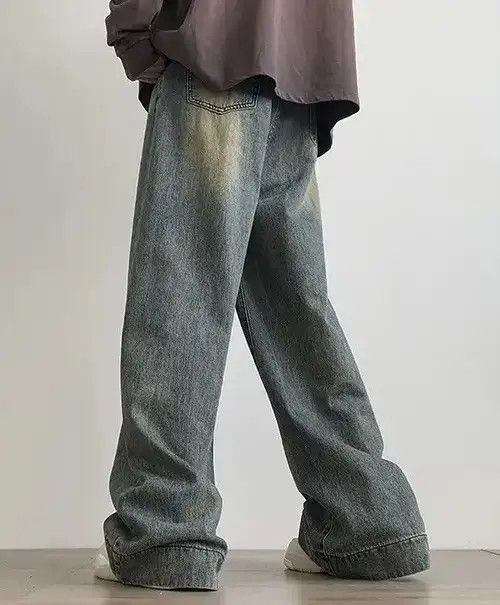 Anime × Japanese Brand × Jean Fashion Oversize Distressed Retro Blue Jeans Size US 31 - 4 Thumbnail