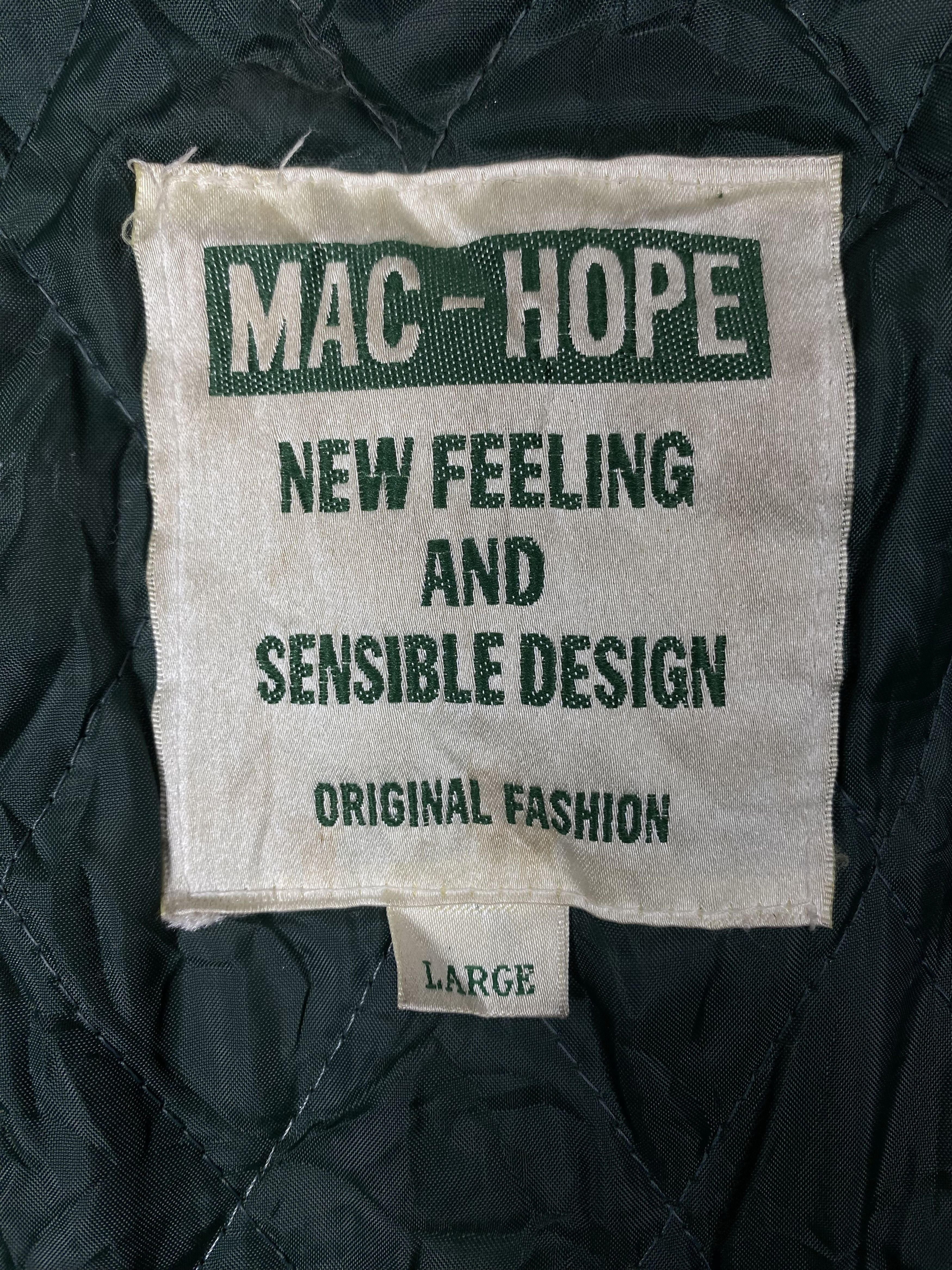 Japanese Brand Vintage Mac Hope Leather Sleeve Varsity Jacket DJ0205 Size US L / EU 52-54 / 3 - 10 Thumbnail
