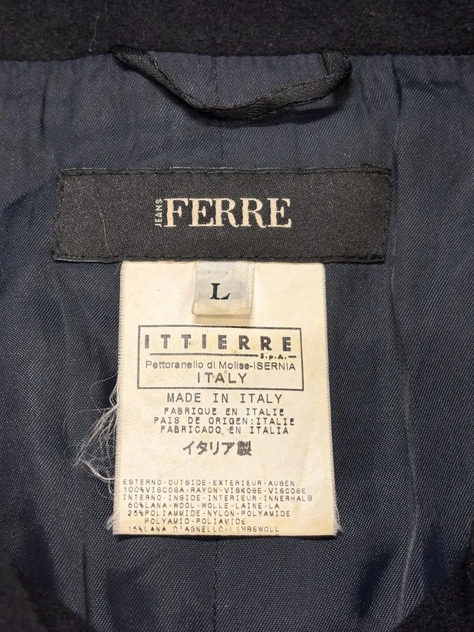 Gianfranco Ferre 2000s Gianfranco Ferré Black Textured Hybrid Black Jacket Size XS / US 0-2 / IT 36-38 - 12 Thumbnail