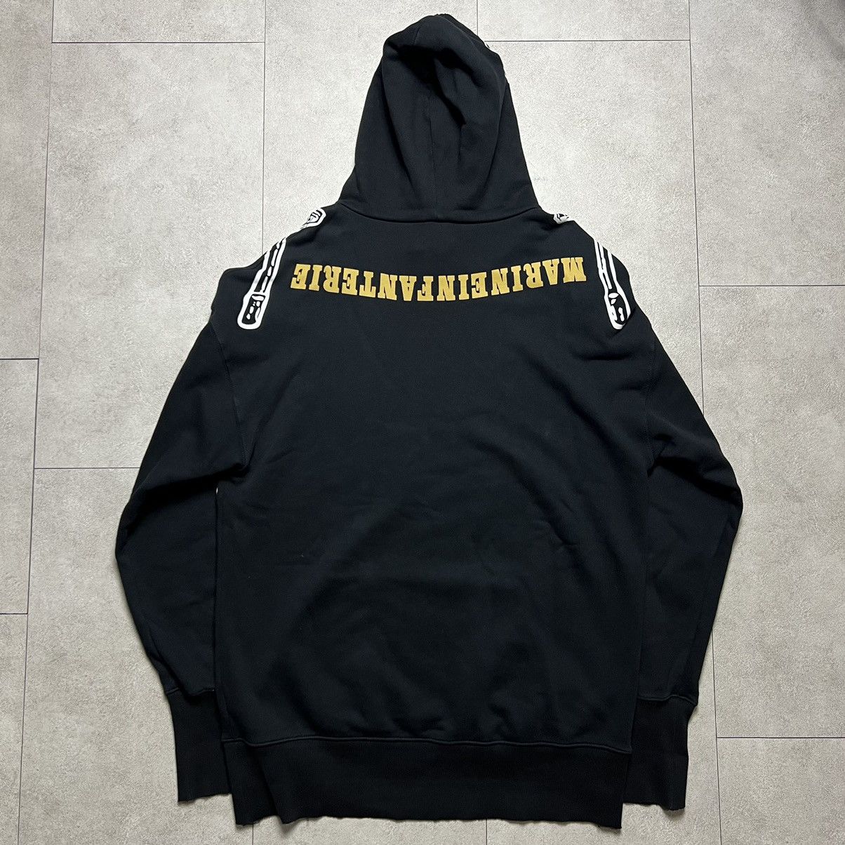 Vetements Vetements Marine Infantry Army Skull Gun Mask hoodie S/S