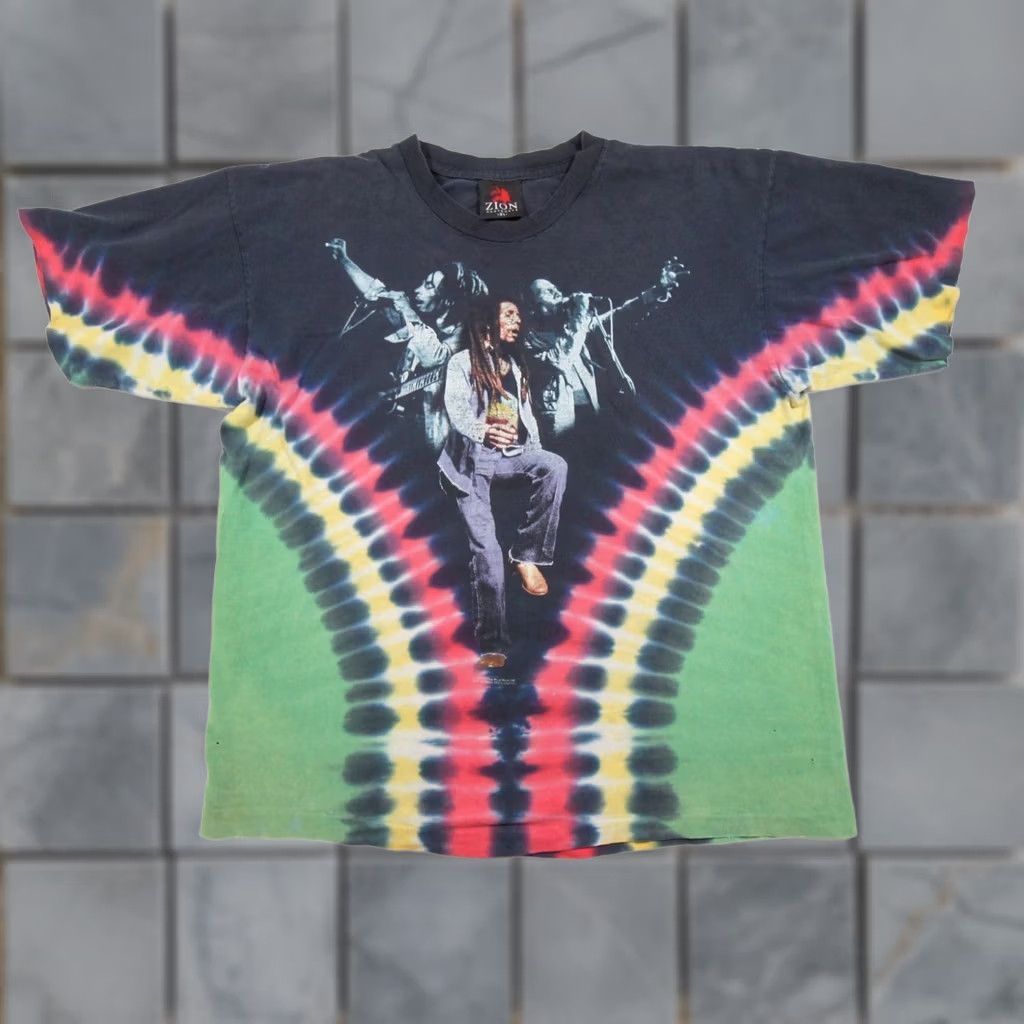 Vintage Vintage Bob Marley Shirt Zion Reggae Music Tee Rasta Single Stitch Mens XLarge Size US XL / EU 56 / 4 - 1 Thumbnail