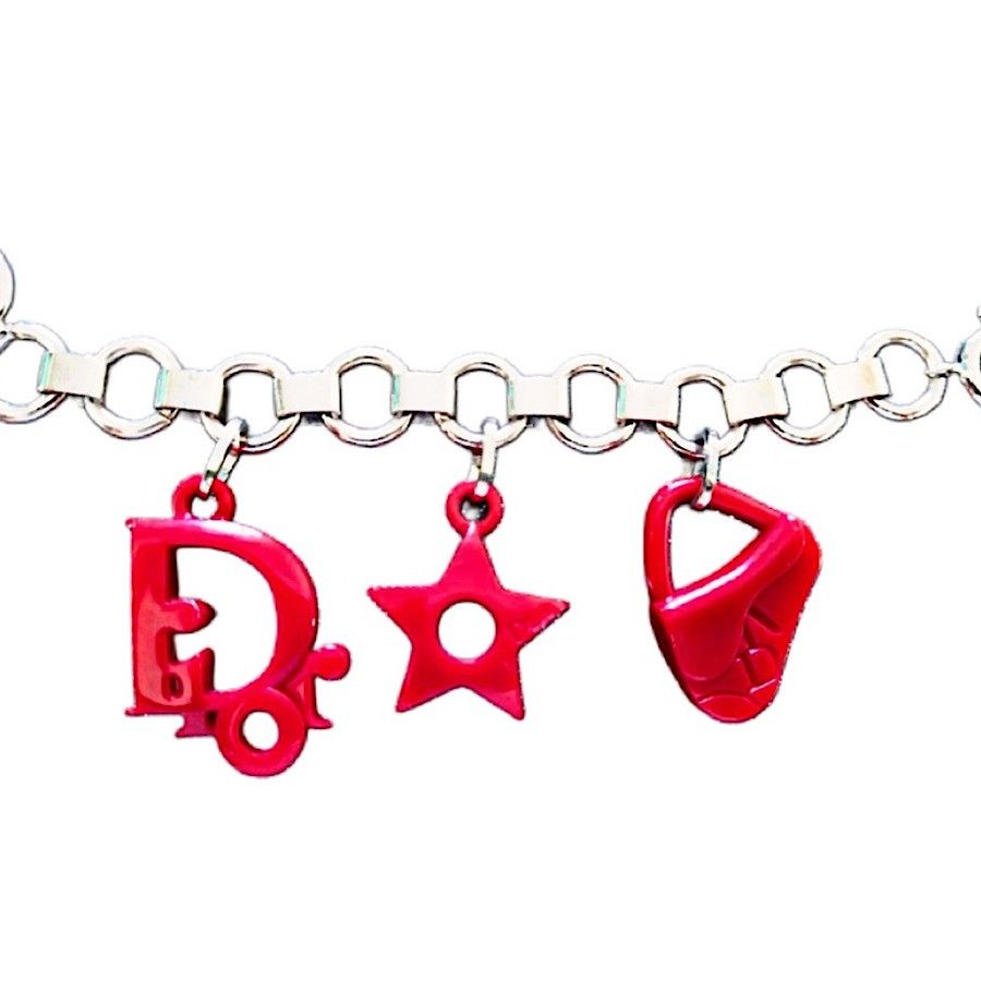 Dior Authentic Christian Dior Galliano Multi Charm Chain Bracelet Size ONE SIZE - 5 Thumbnail