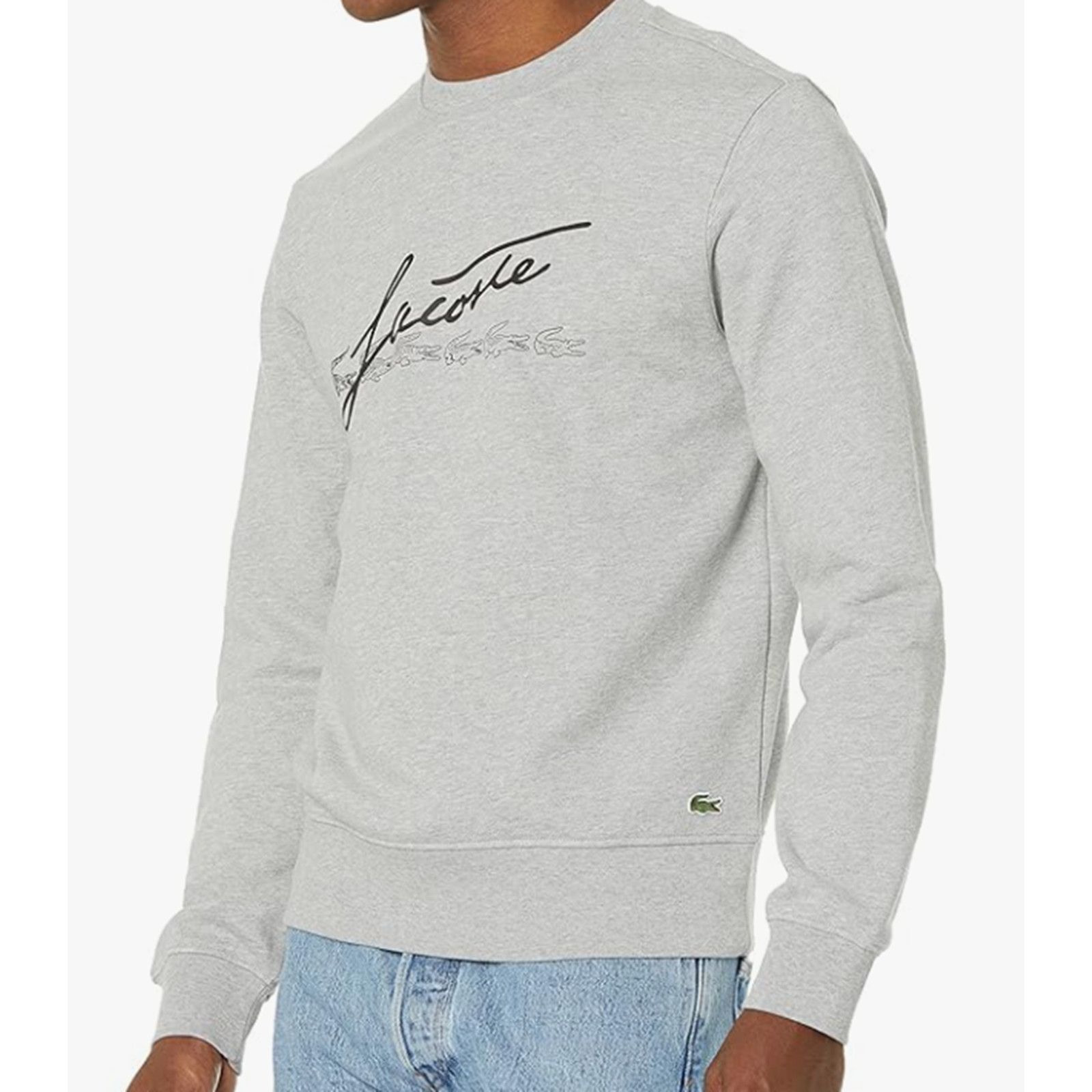 Lacoste Lacoste Men's Long Sleeve Script Crewneck Sweatshirt 4XL Size US XXL / EU 58 / 5 - 1 Thumbnail