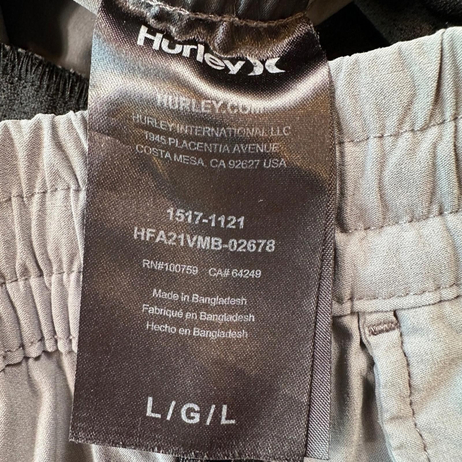 Hurley Hurley Mens Track Pants Joggers L Gray Zip Pockets Athletic Size US 34 / EU 50 - 6 Thumbnail