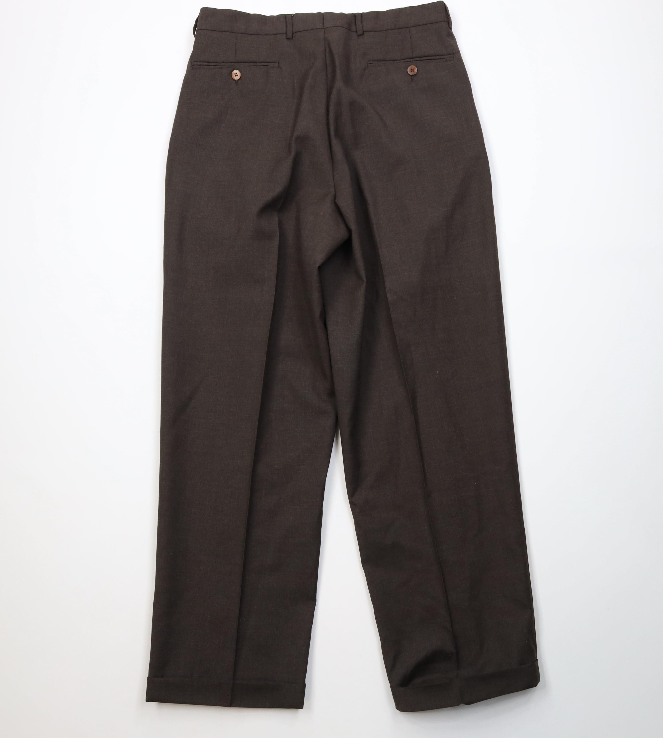 Vintage Vintage 90s Streetwear Knit Wide Leg Chino Pants Brown Size US 32 / EU 48 - 12 Thumbnail