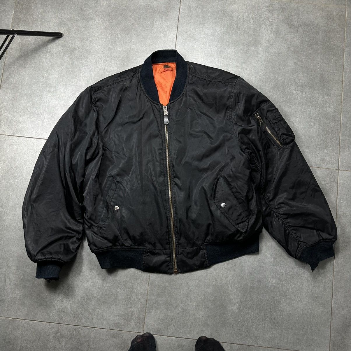 ビンテージ 80〜90's Custom MA-1 Flight Jacket ビンテージ 80〜90's Custom MA-1 Flight Jacket ビンテージ 80〜90's