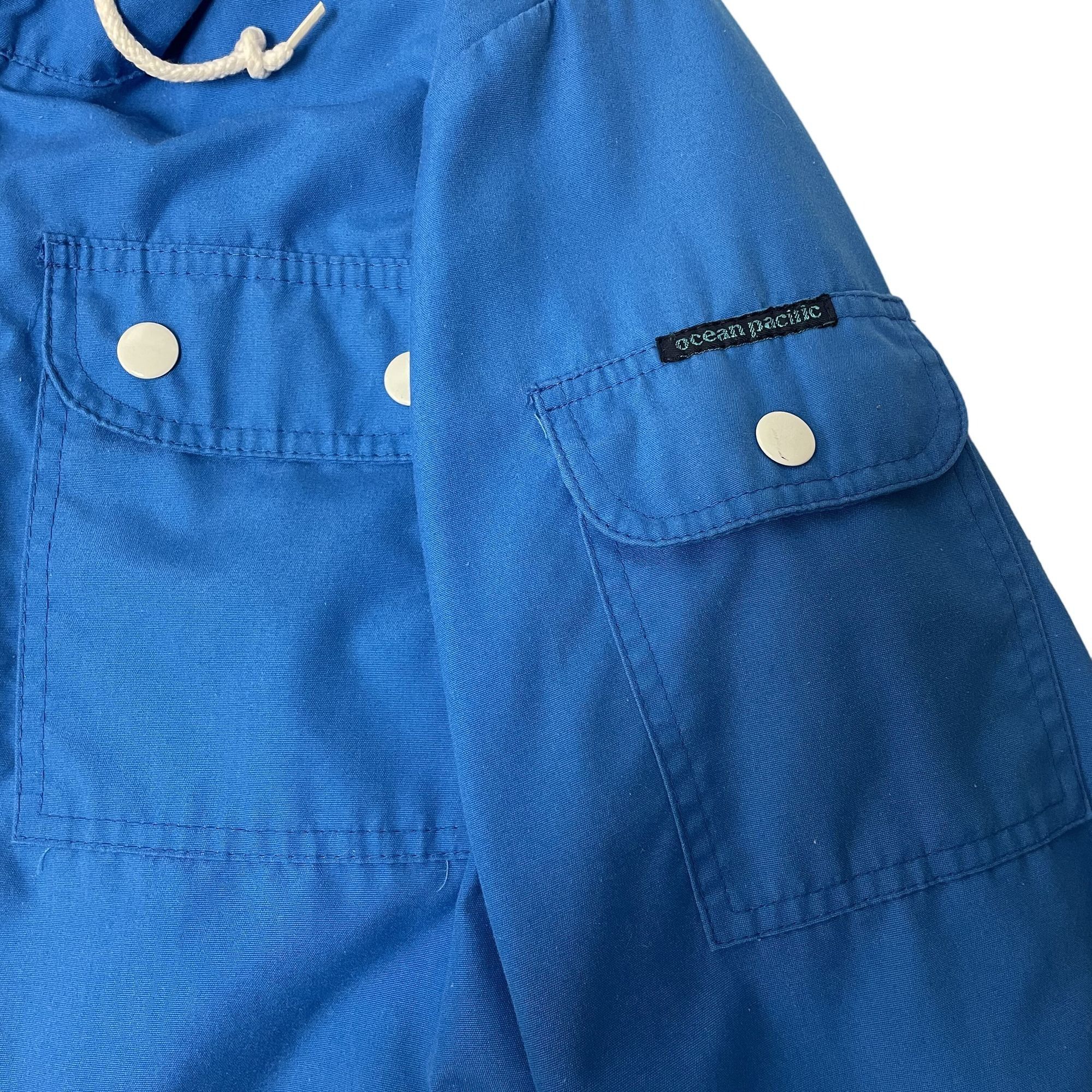 Ocean Pacific Vtg OP Ocean Pacific 4 Pocket Coat HOODIE Lined Jacket Size US S / EU 44-46 / 1 - 2 Thumbnail
