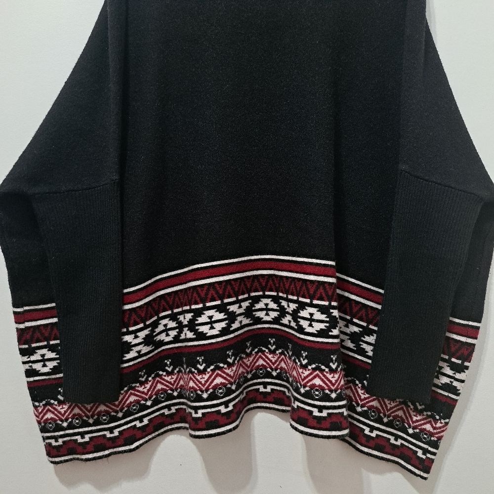 Joseph Joseph A Tribal Jacquard Western Lagenlook Aztec Knitwear Po Size L / US 10 / IT 46 - 15 Thumbnail