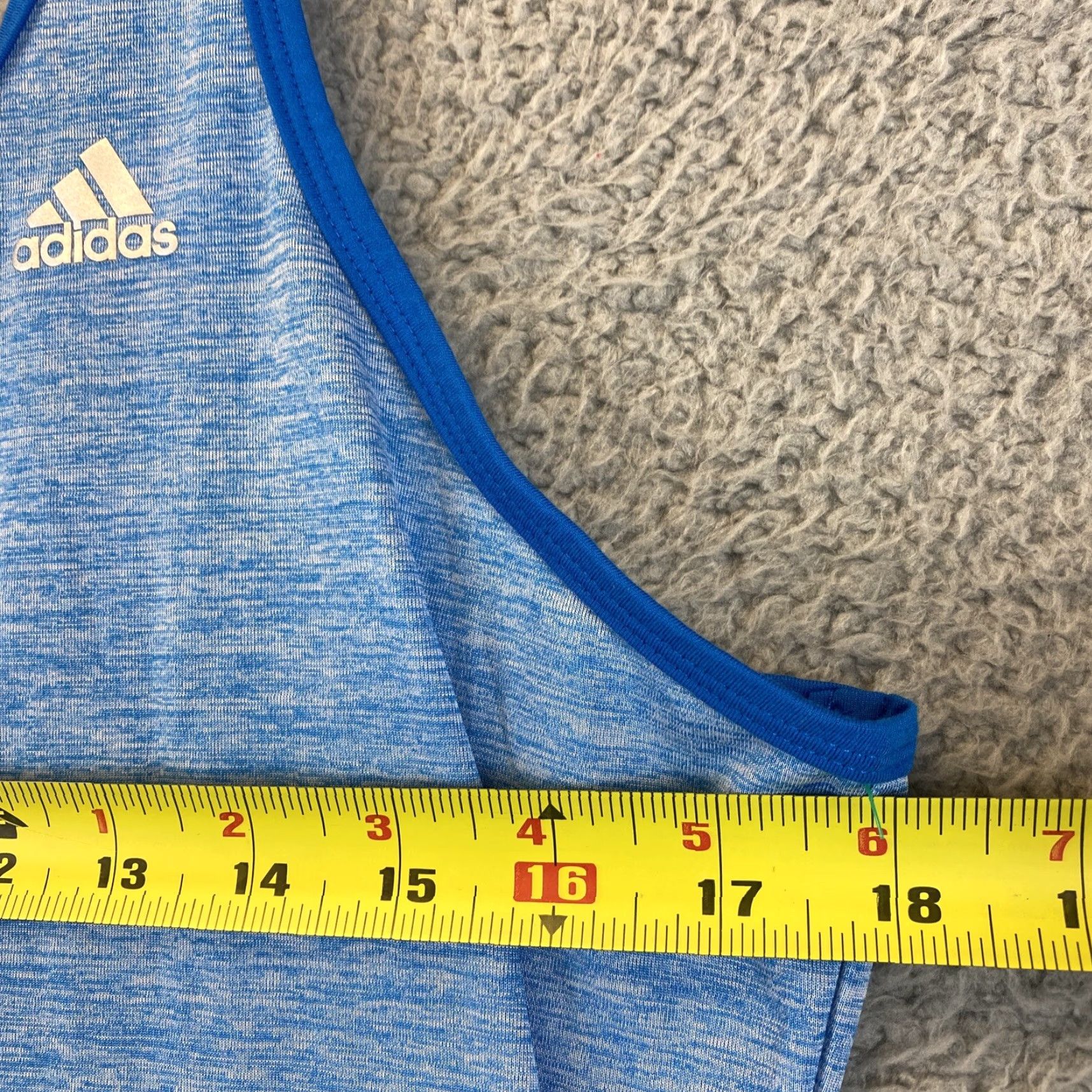 Adidas Adidas Women's L Tank Top Racer Back Dri-fit Blue 51-26 Size L / US 10 / IT 46 - 4 Thumbnail