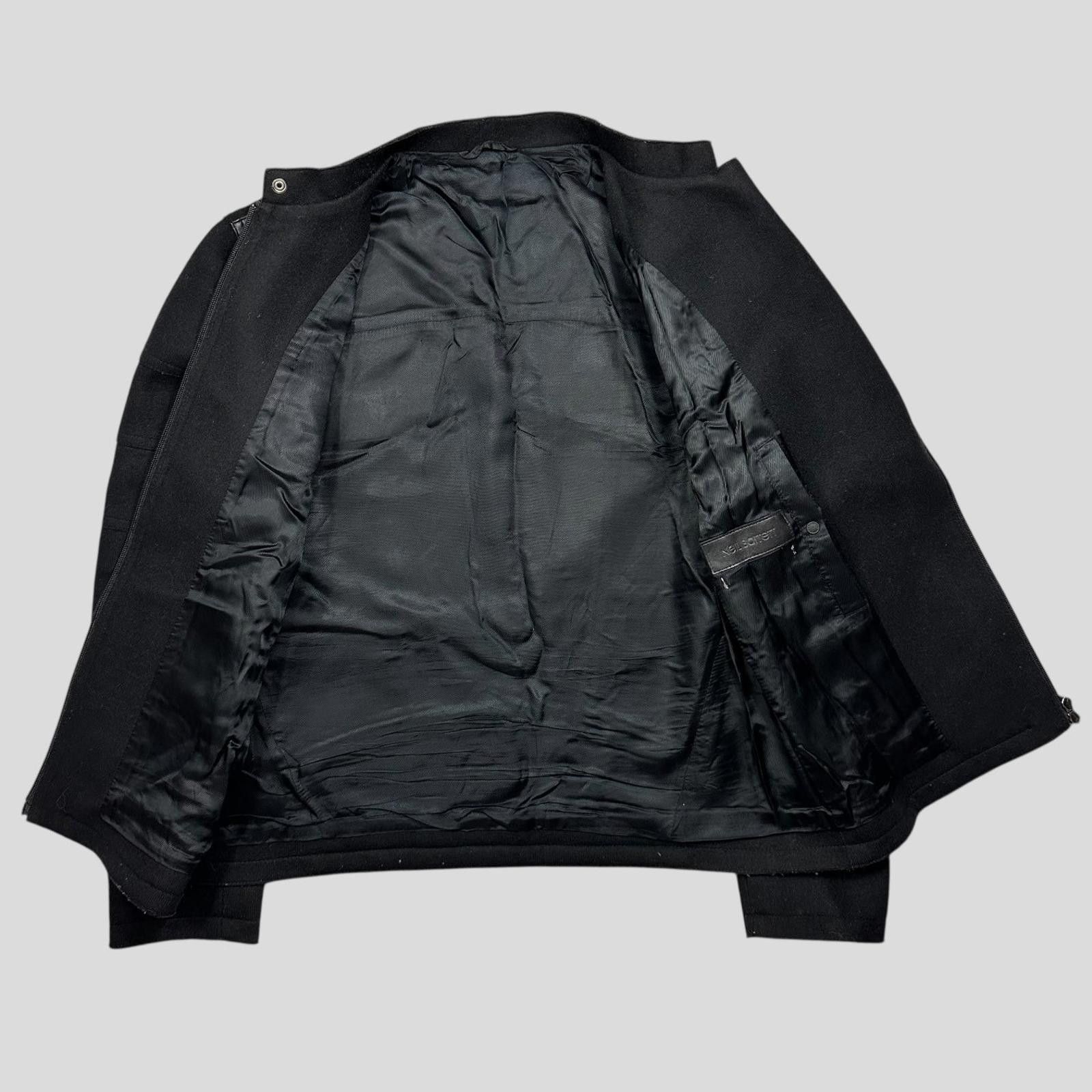 Neil Barrett Neil Barrett 00’s Leather + Wool Modular Zip Biker Jacket M Size US M / EU 48-50 / 2 - 9 Thumbnail