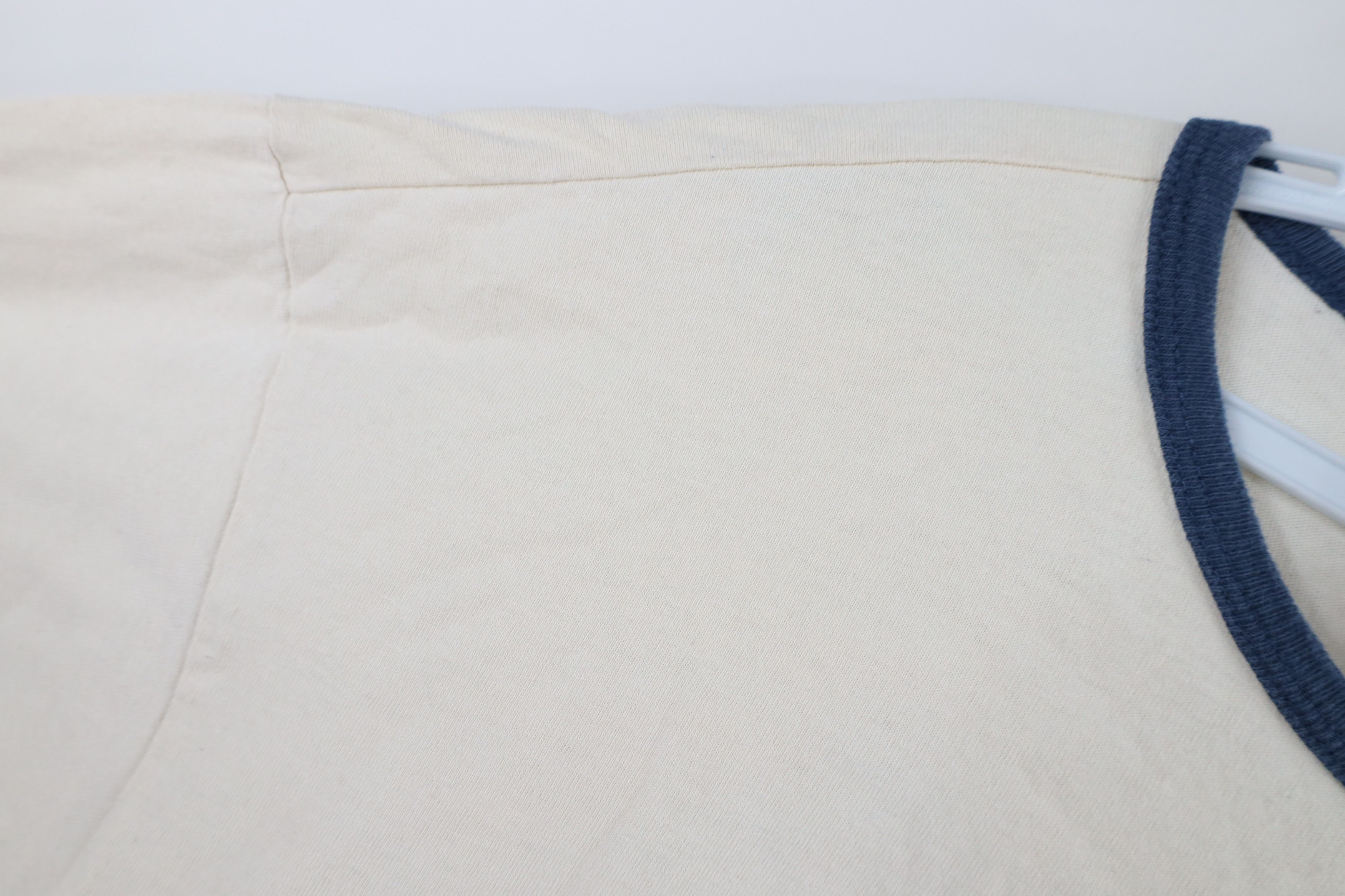 Ralph Lauren × Vintage Vintage 90s Ralph Lauren Short Sleeve Ringer T-Shirt Beige Size US L / EU 52-54 / 3 - 7 Thumbnail