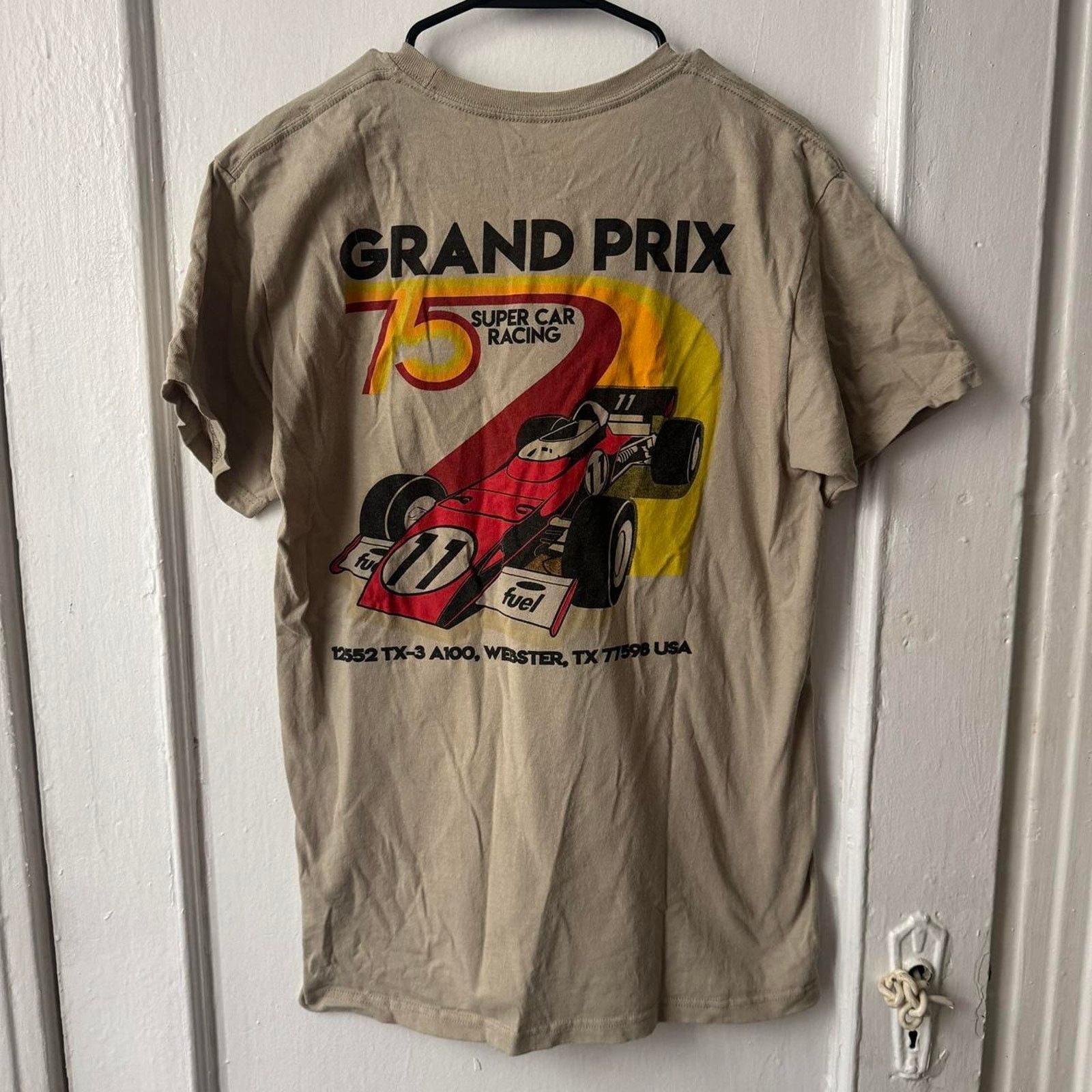 Other Grand Prix 75 Super Car Racing Tee Beige F1 Call Your Mother Size US L / EU 52-54 / 3 - 4 Thumbnail