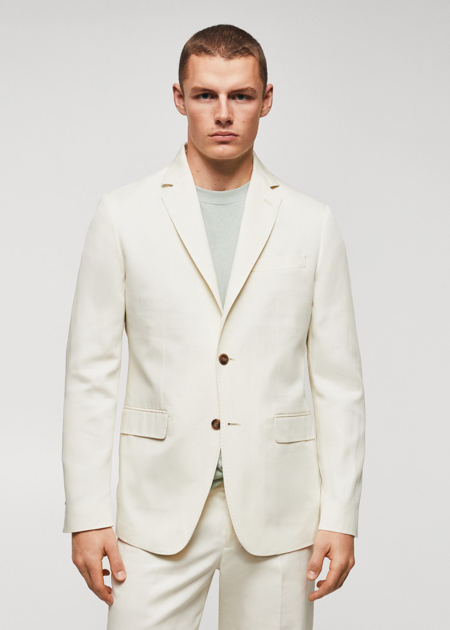 Brunello Cucinelli Suit in White Size 50R - 1 Thumbnail